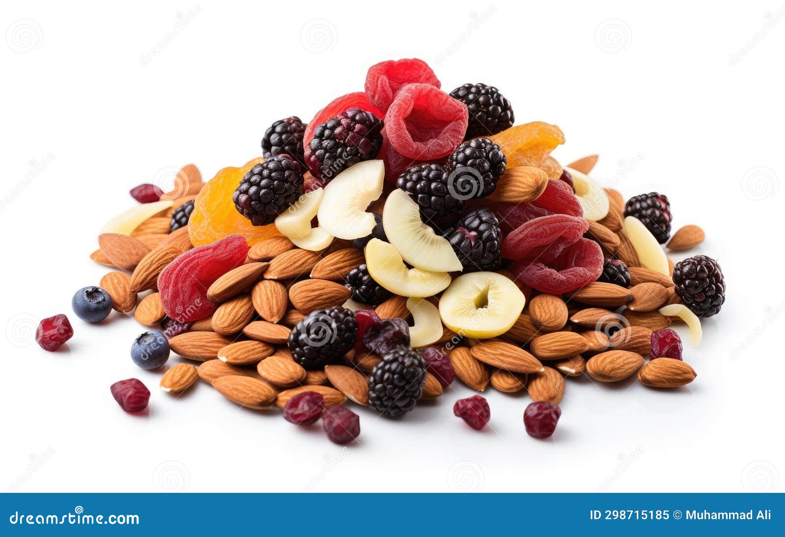Dried Berries on White Background Stock Image Image of elegance