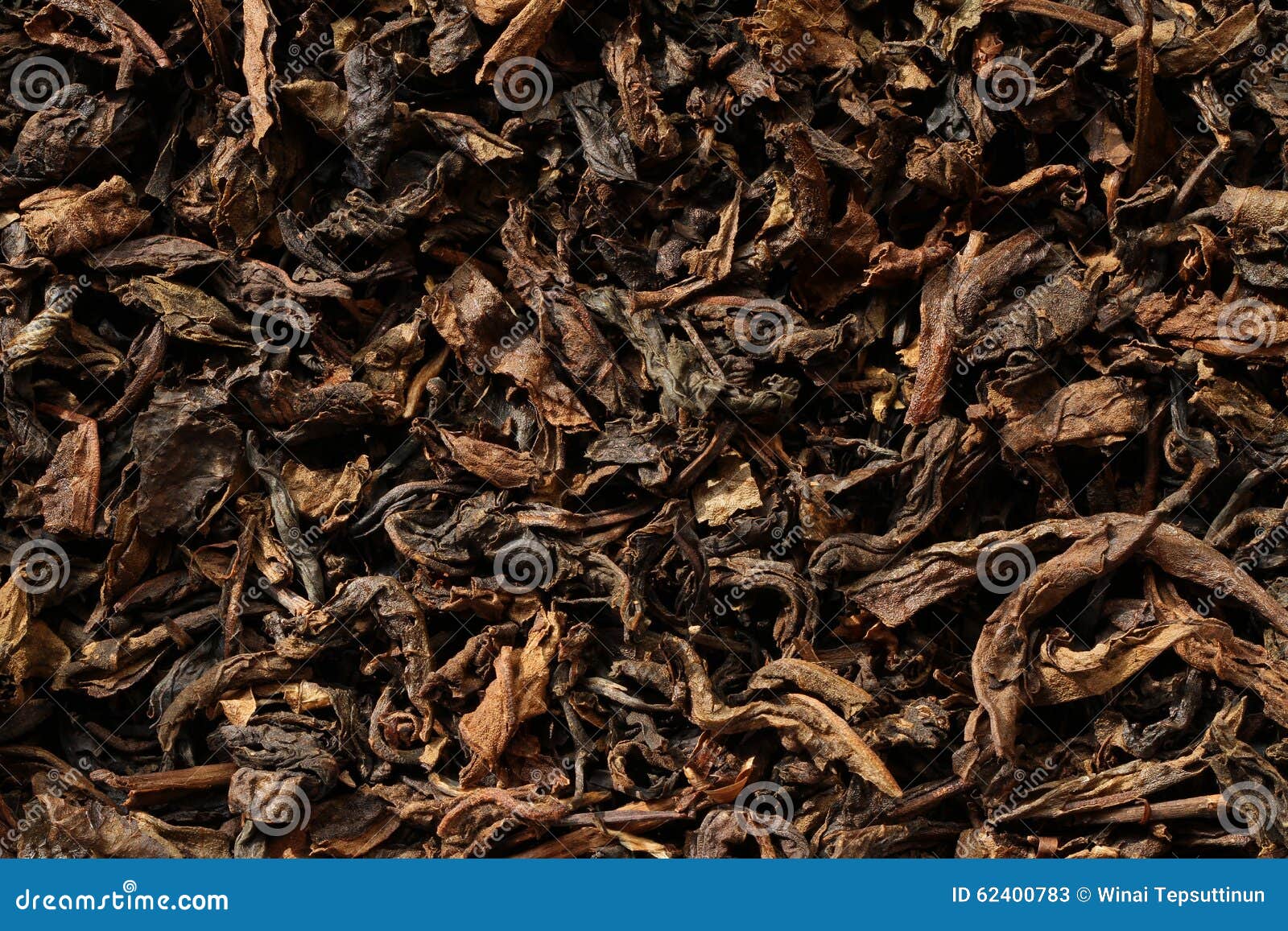 Dried black tea leaves stock image. Image of brown, detail 62400783