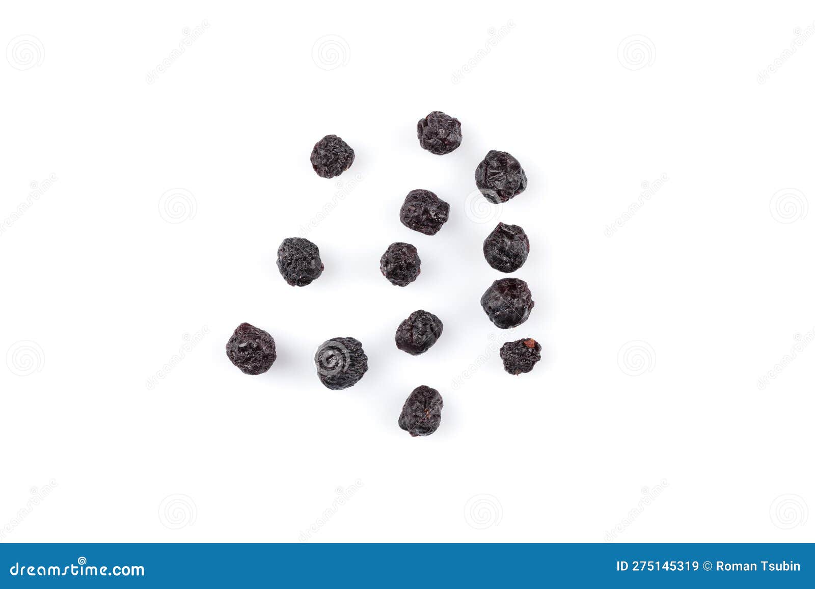 Dried Blueberries on White Background Stock Image Image of natural, leaf 275145319