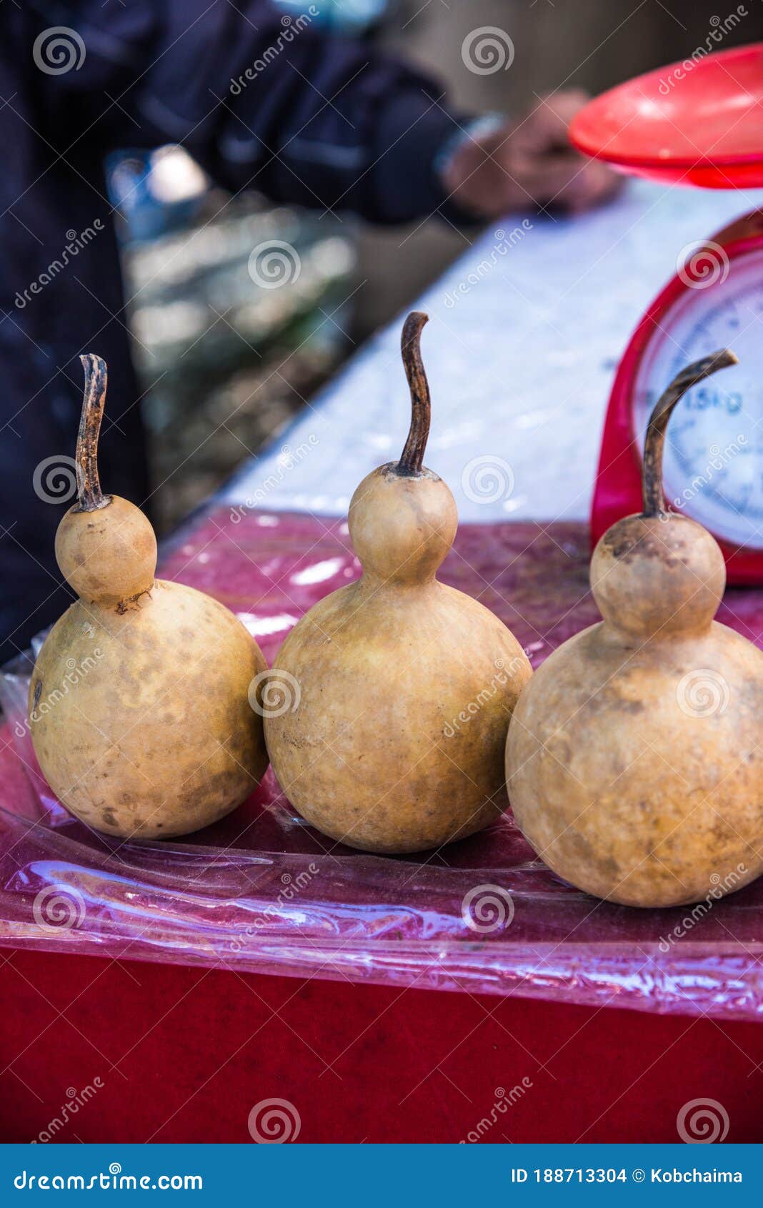 Dried Bottle Gourd on Stall Stock Photo Image of decoration