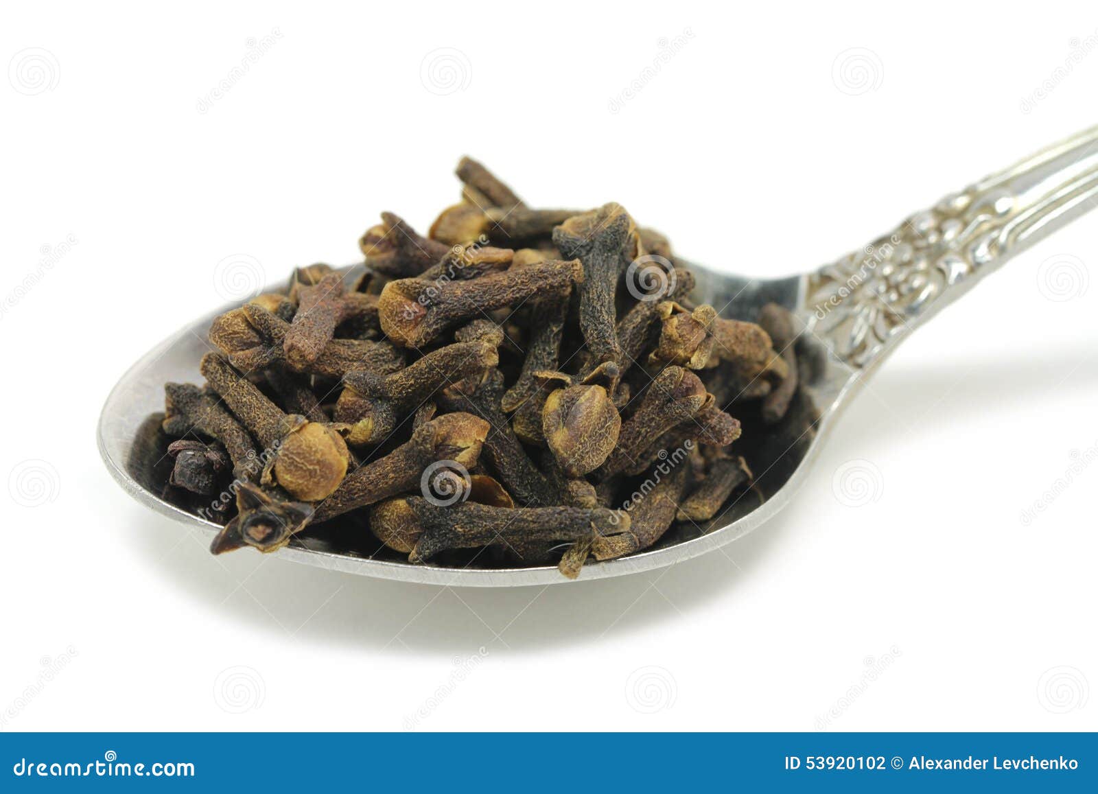 Dried Buds Cloves Metal Spoon Stock Photos Free & RoyaltyFree Stock