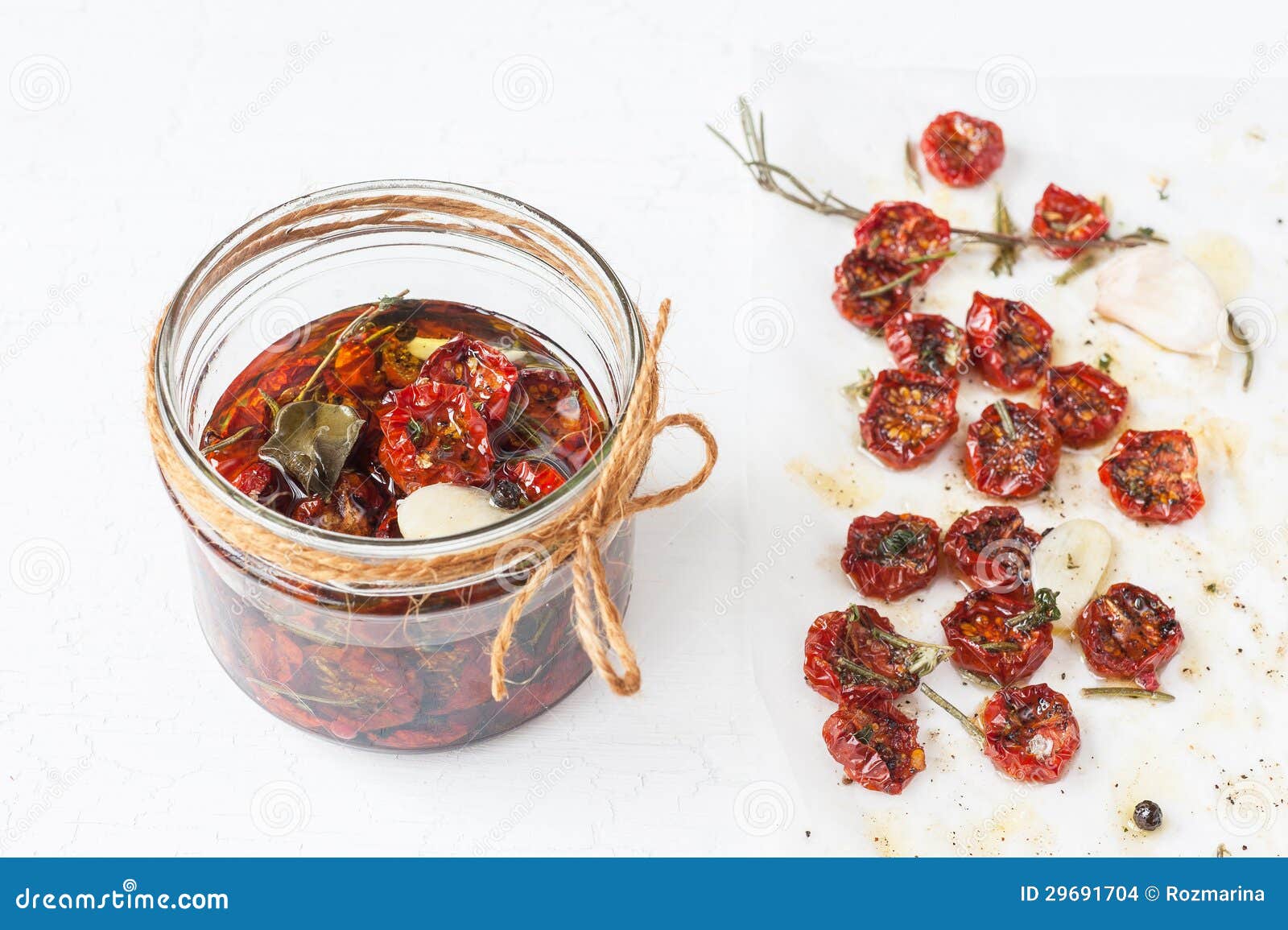 Dried Cherry Tomatoes with Herbs and Spices Stock Photo Image of