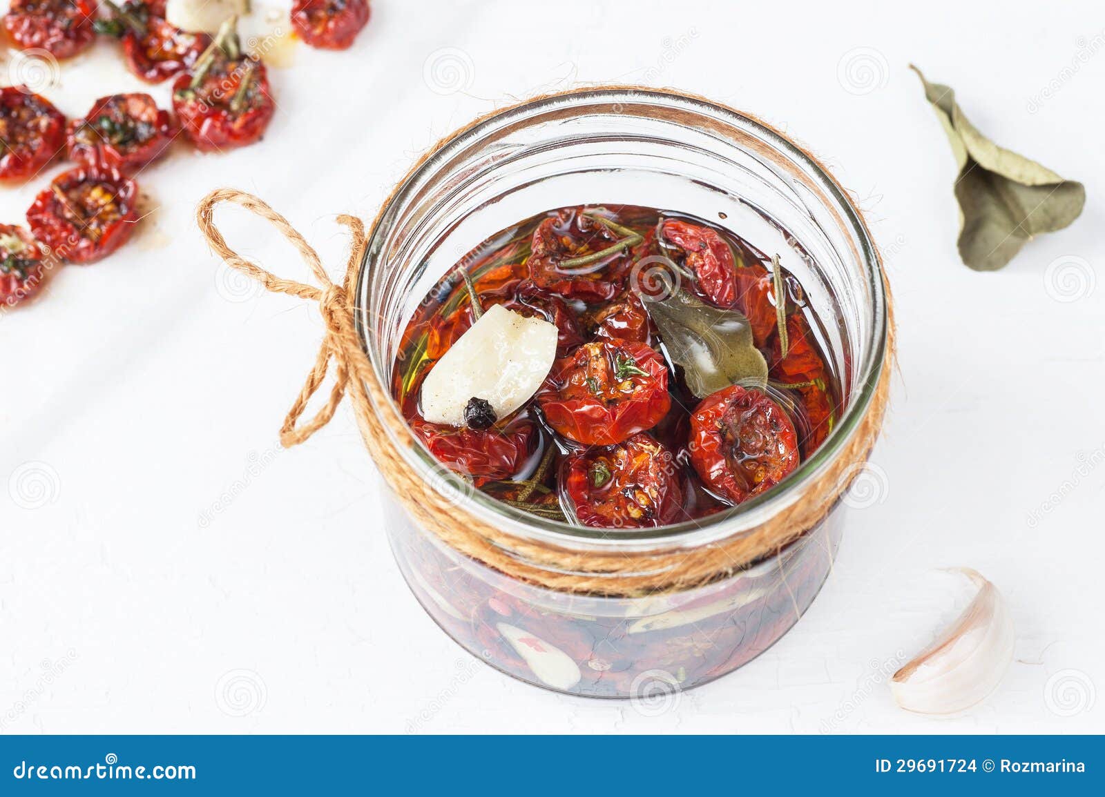 Dried Cherry Tomatoes with Herbs and Spices Stock Photo Image of