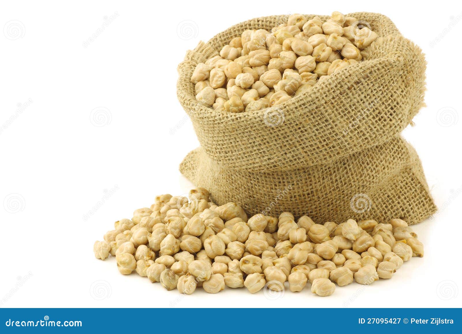 Dried Chick Peas in a Burlap Bag Stock Image Image of texture, peas 27095427
