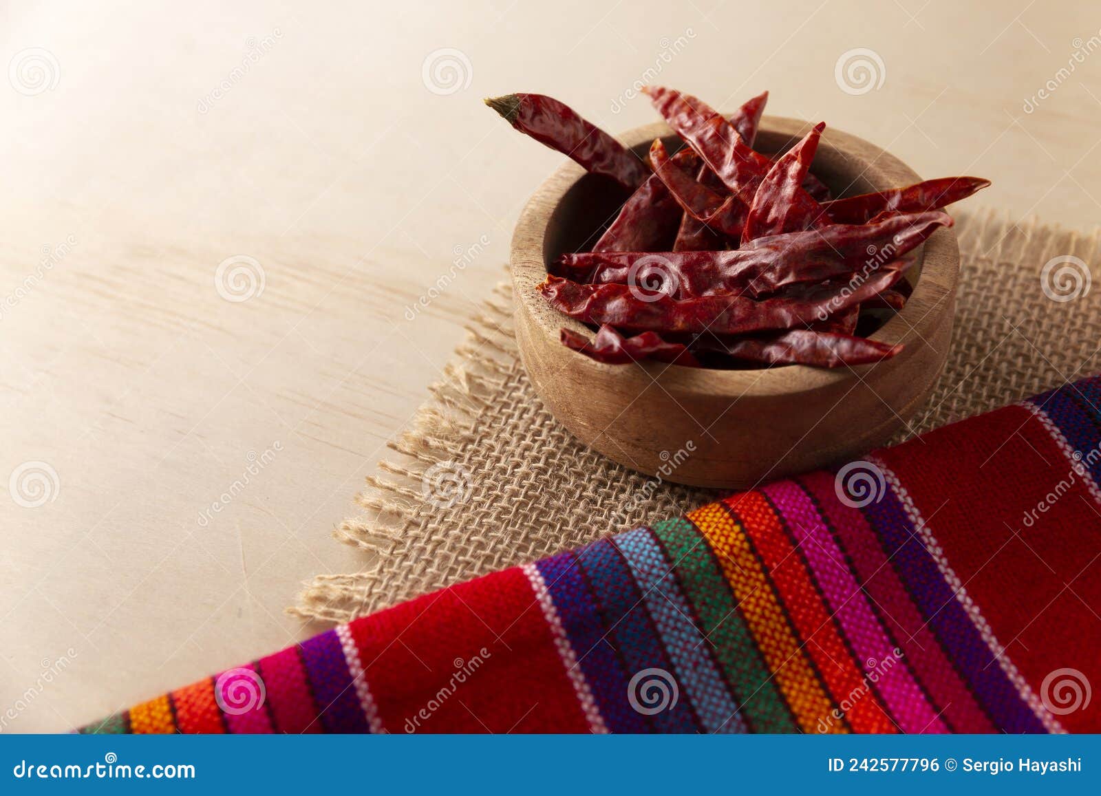 dried chile de arbol of mexico