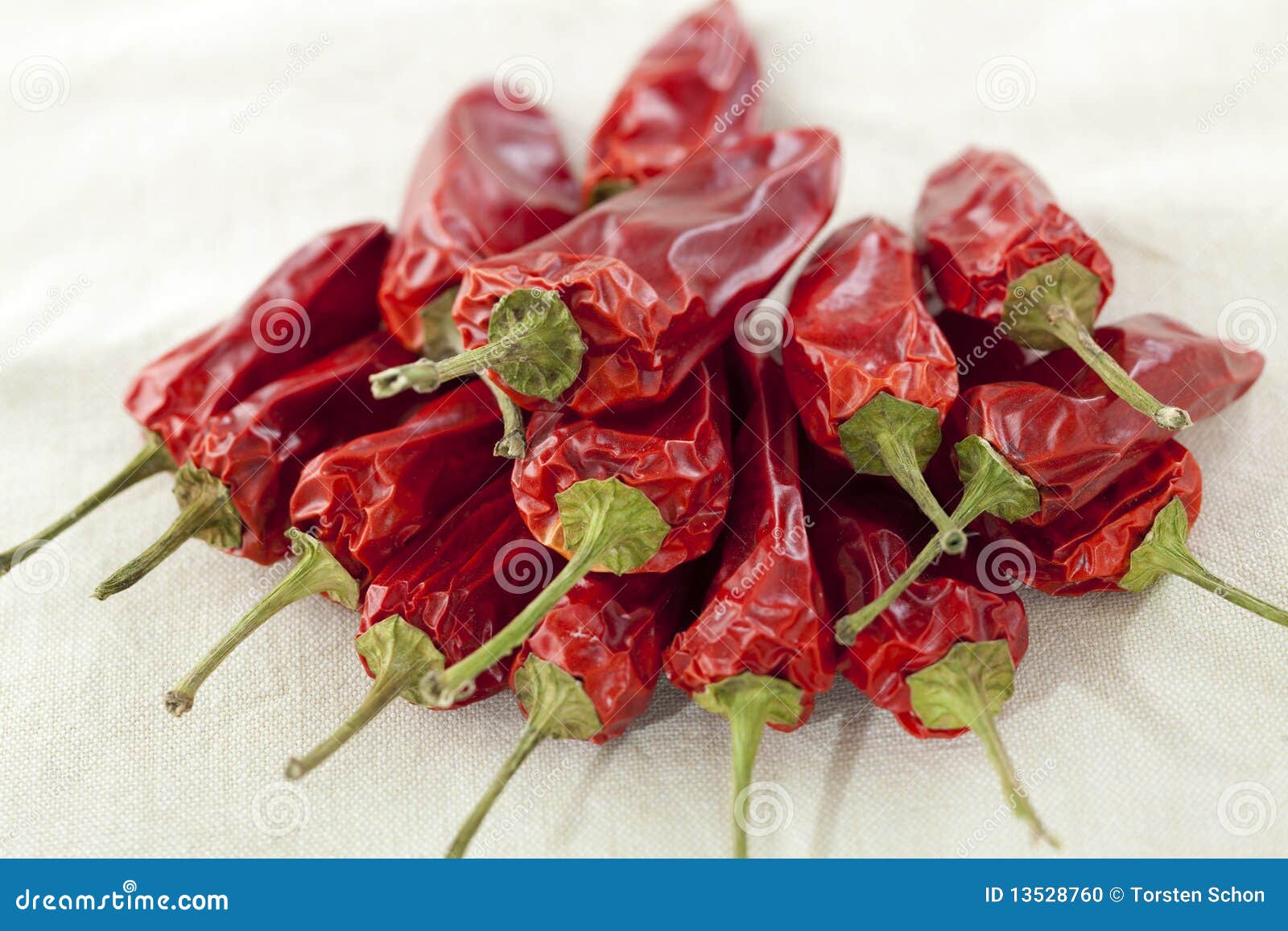 Dried Chili Peppers stock photo. Image of type, condiment 13528760