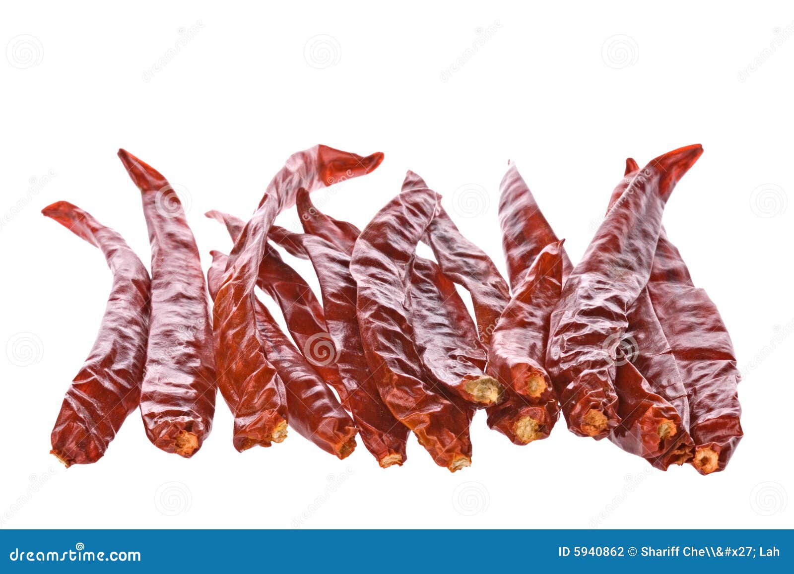 Dried Chillies Isolated stock photo. Image of chillies 5940862