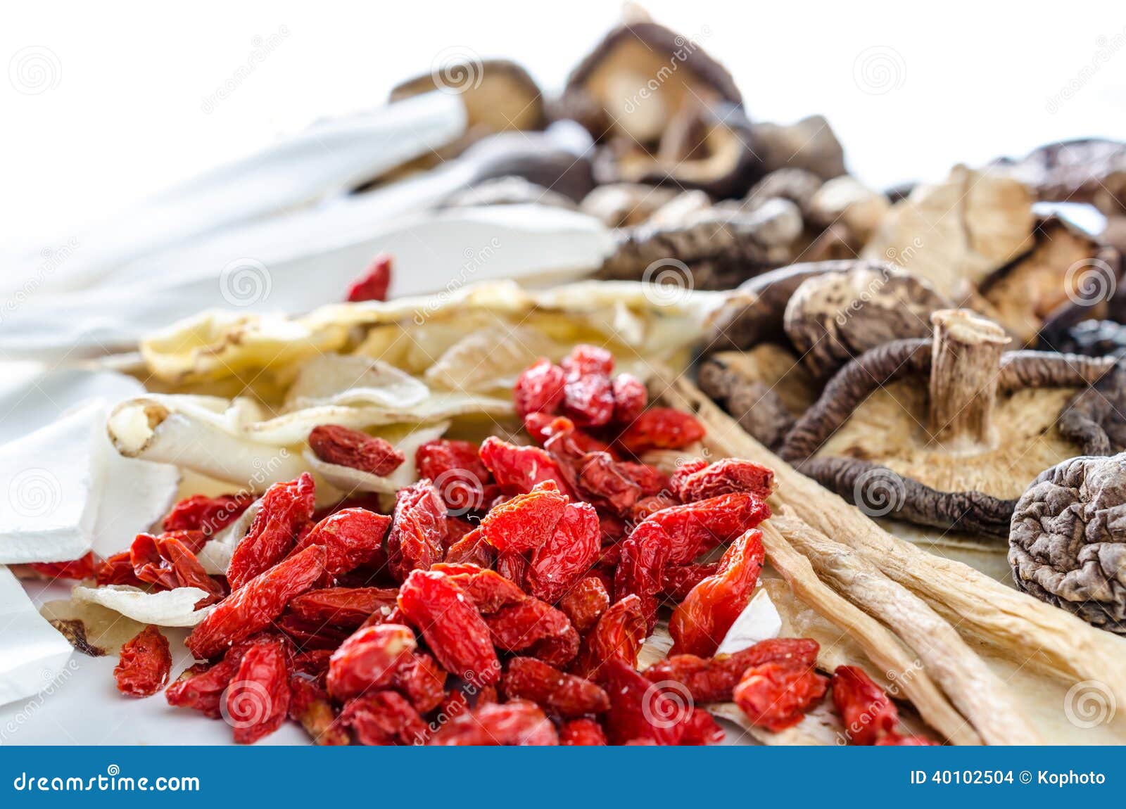 Dried Chinese herbs stock photo. Image of chinese, bark 40102504