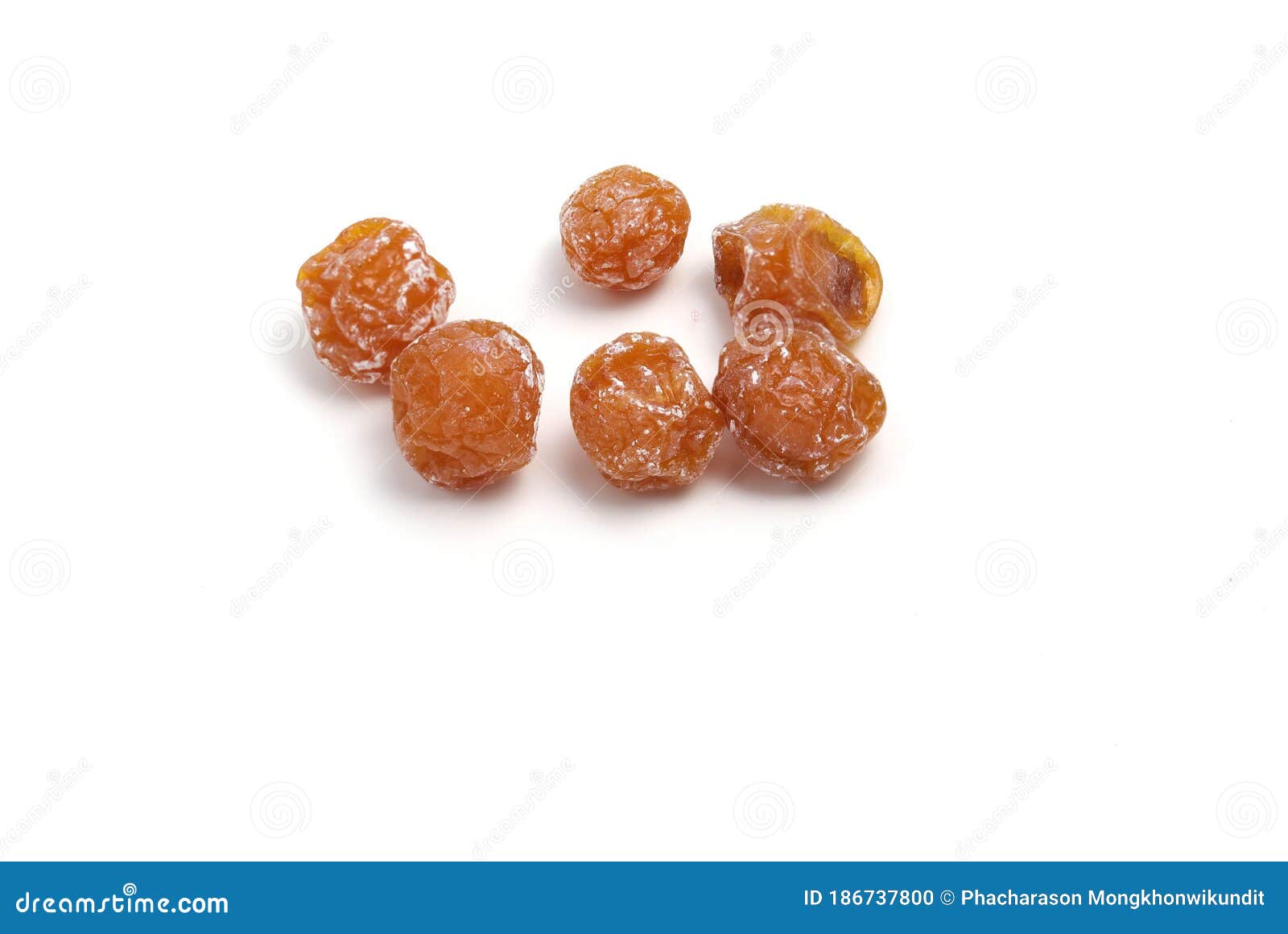 Dried Chinese Plums on a White Background Stock Photo Image of food