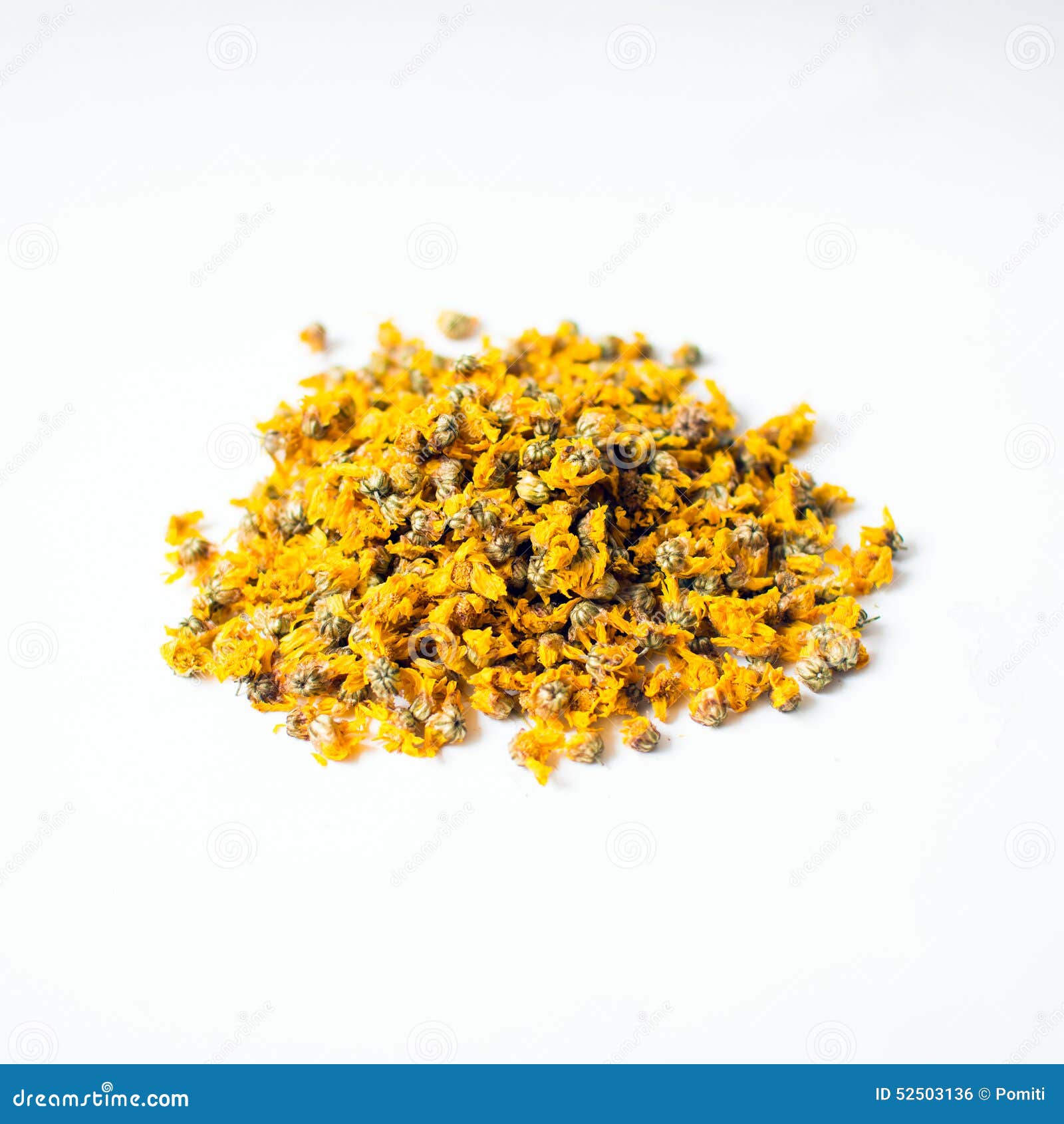 Dried Chrysanthemum Flowers for Making Tea Stock Photo Image of flora, background 52503136