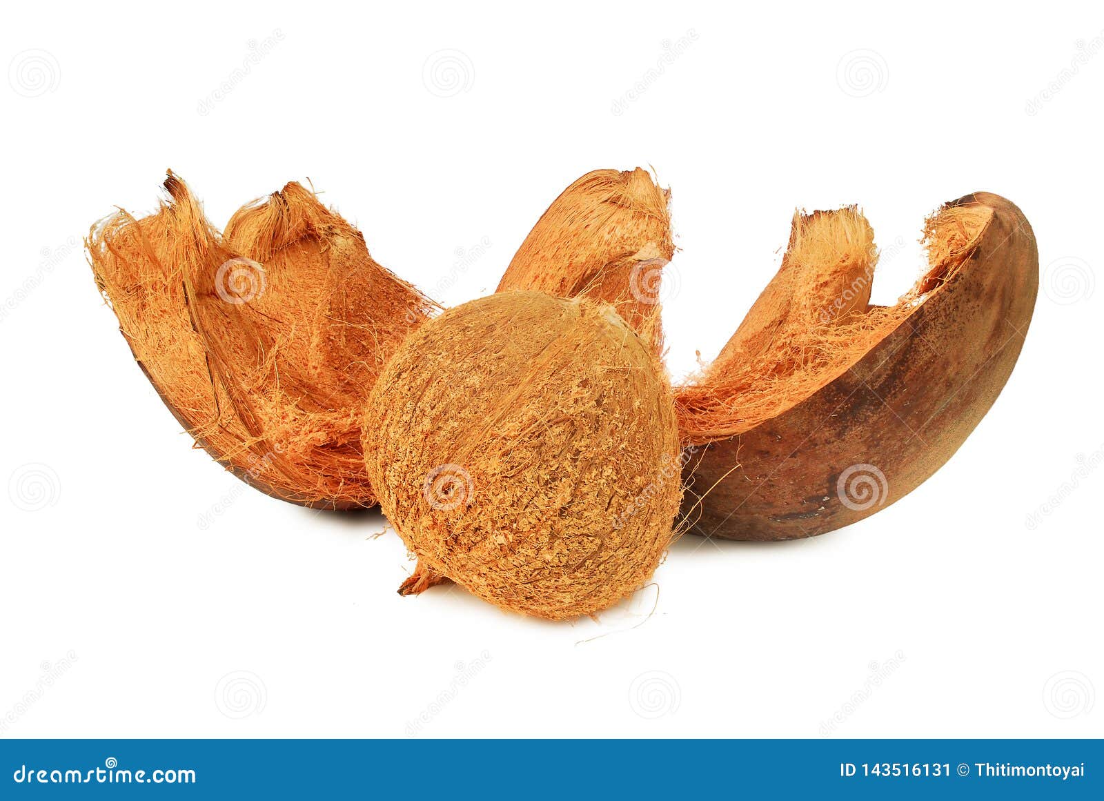 Dried Coconut.with Clipping Path. Stock Image Image of isolated