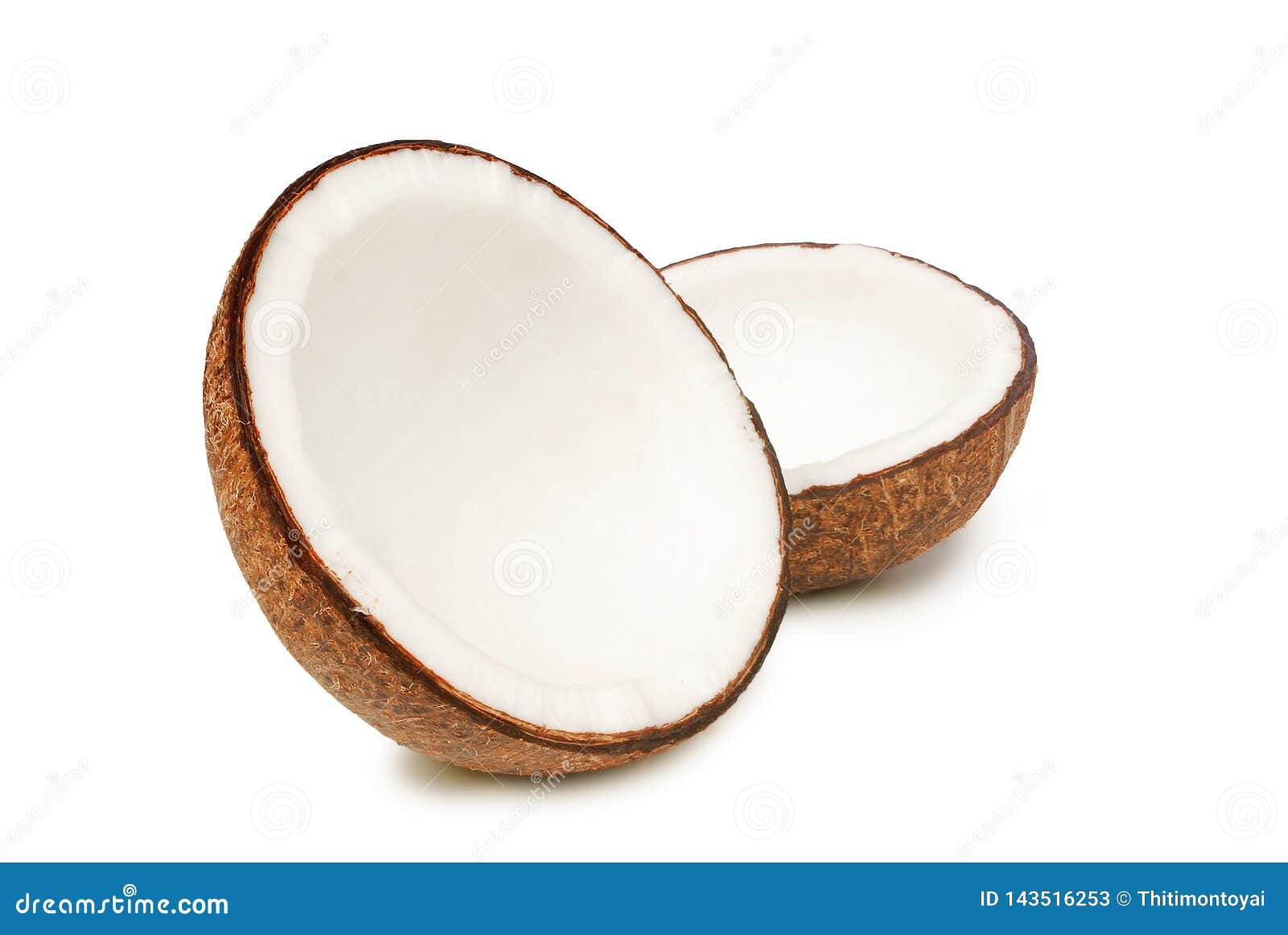 Dried Coconut.with Clipping Path. Stock Image Image of food, lose
