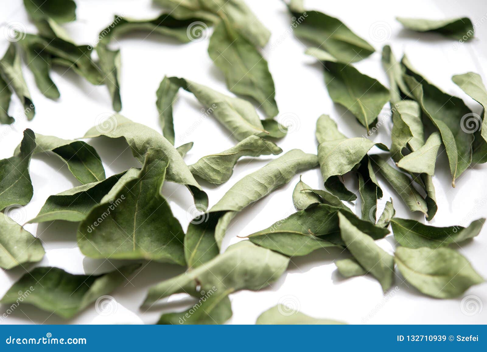 Dried curry leaves stock image. Image of dried, curry 132710939
