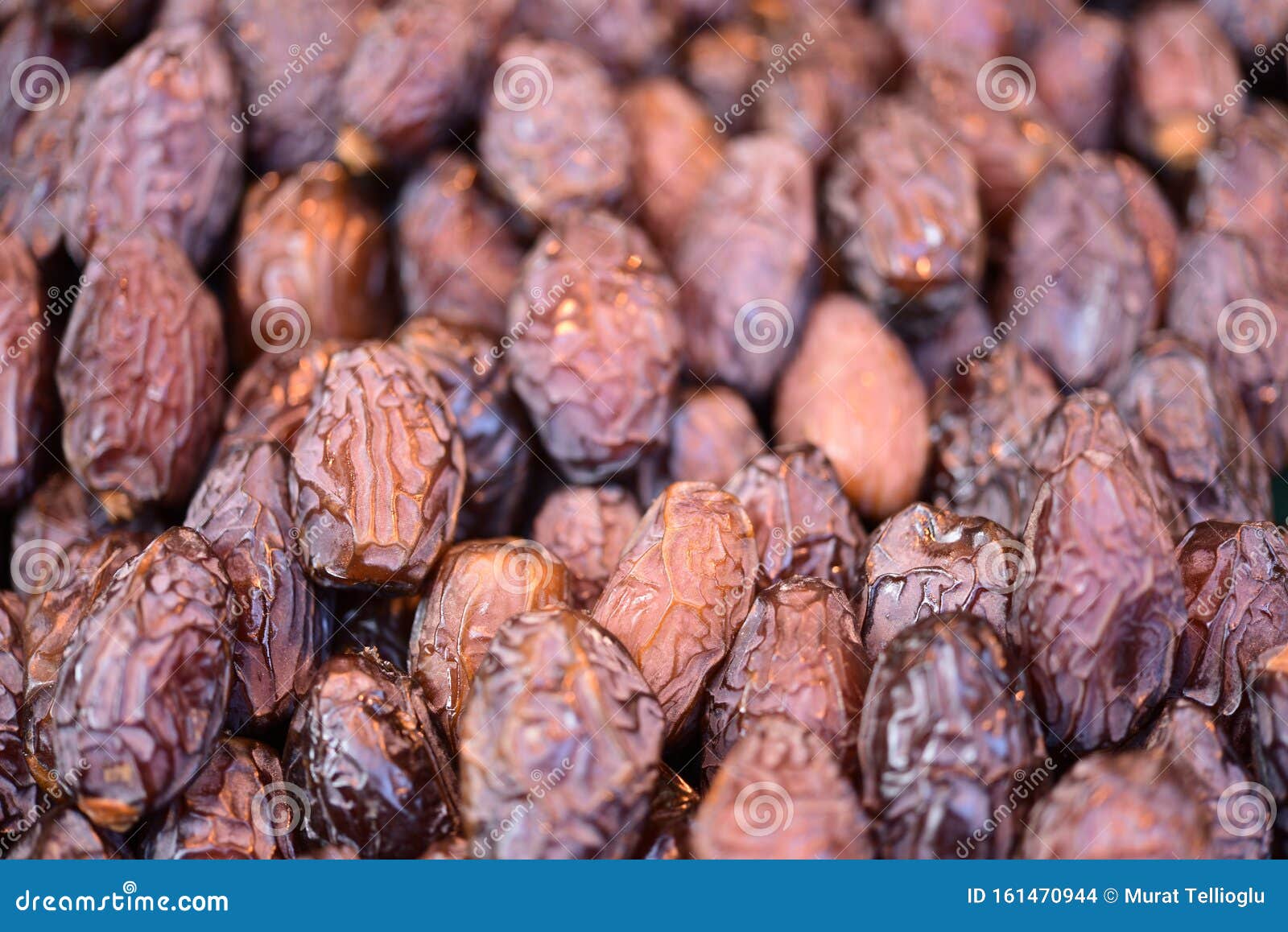 Dried dates in retail shop stock photo. Image of hazelnut 161470944