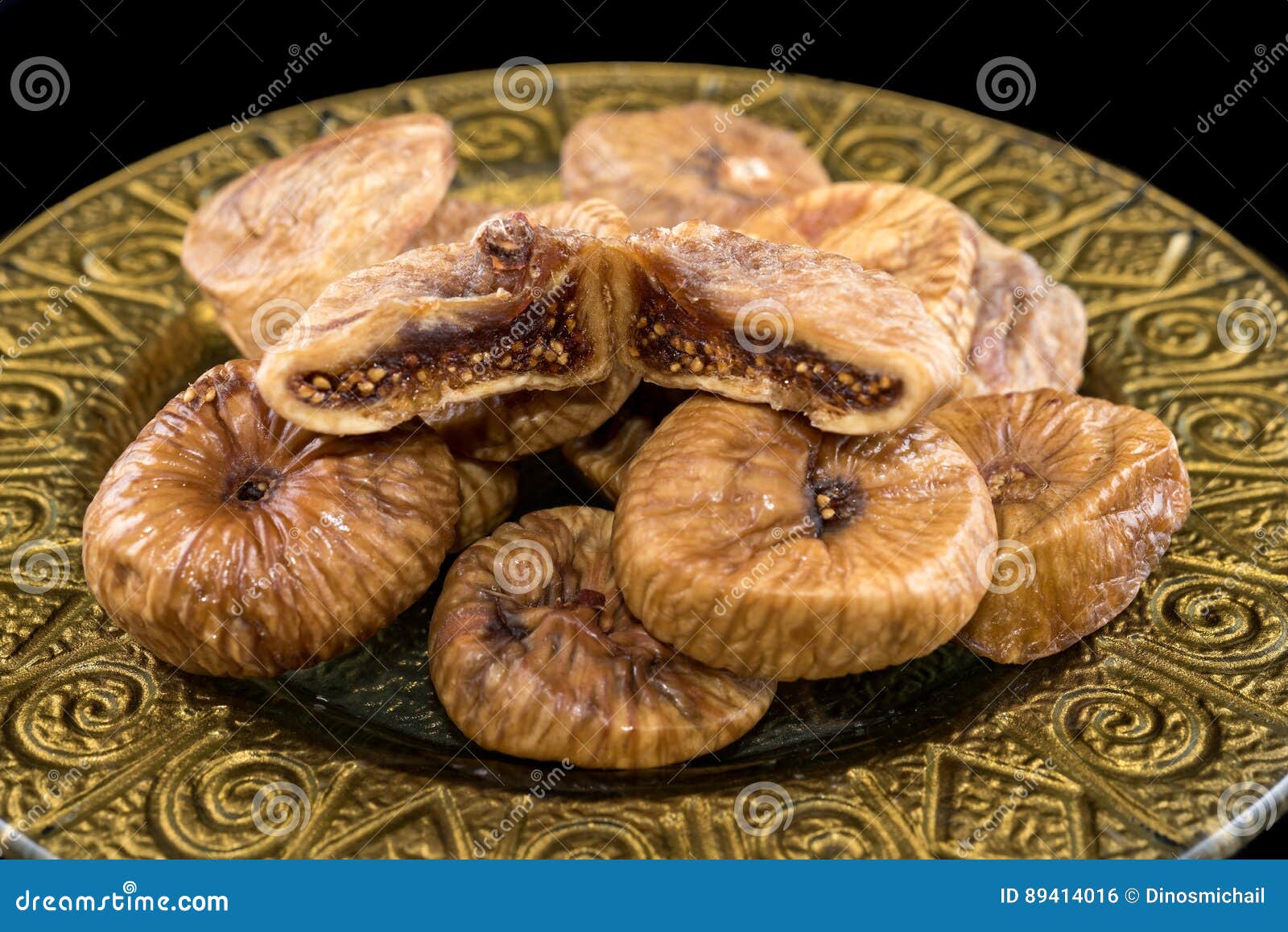 Dried figs stock photo. Image of food, golden, close 89414016