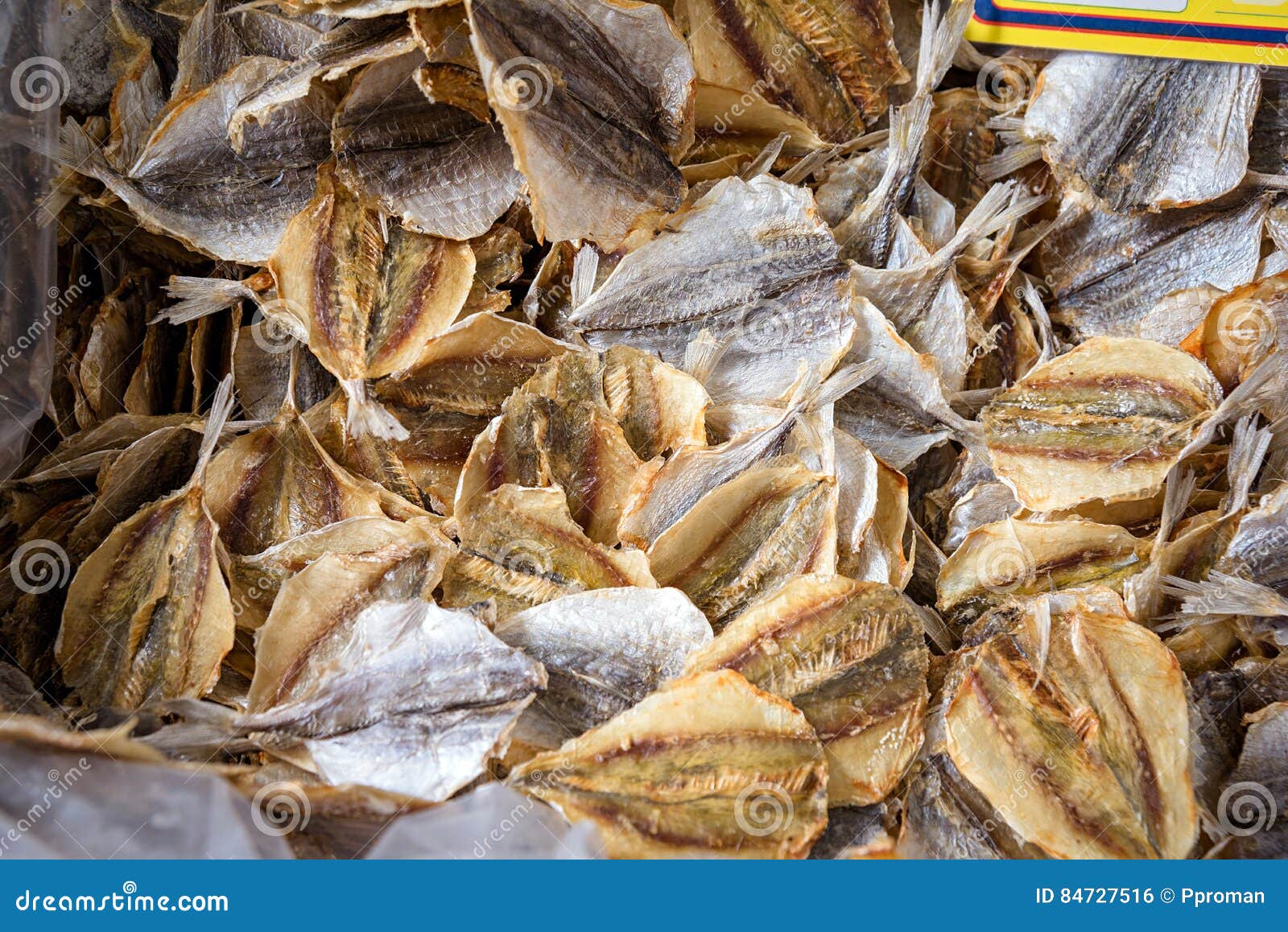 Dried fish at market stock photo. Image of flavored, cuisine 84727516