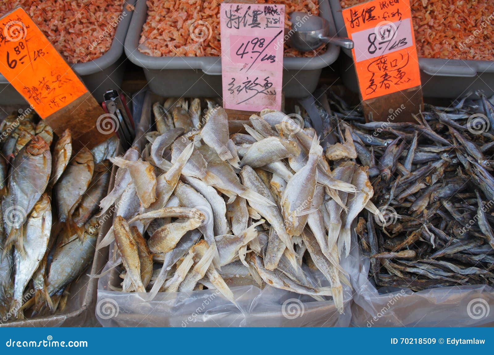 Dried fish at a market stock image. Image of display 70218509