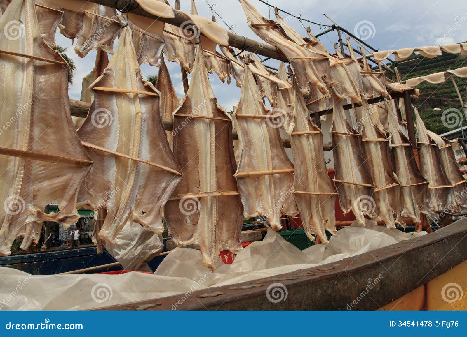Dried fish stock photo. Image of taste, yellow, dried 34541478