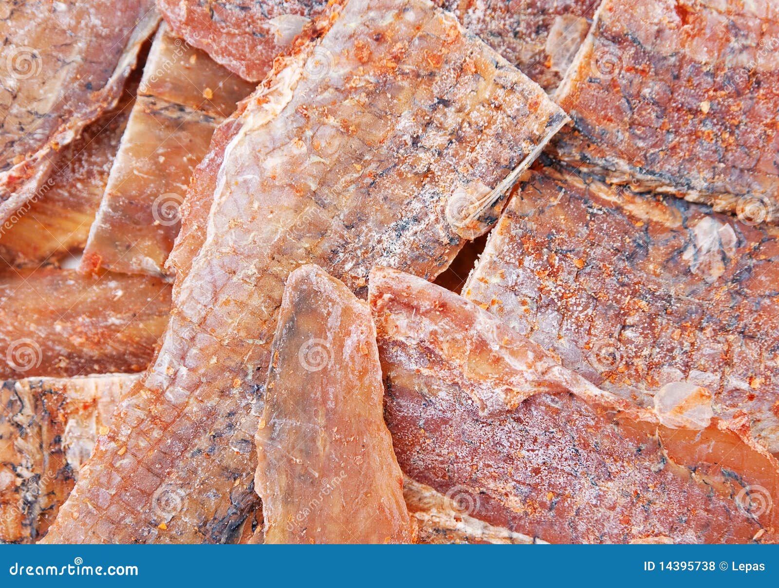 Dried fish sated snack stock photo. Image of snack, closeup 14395738