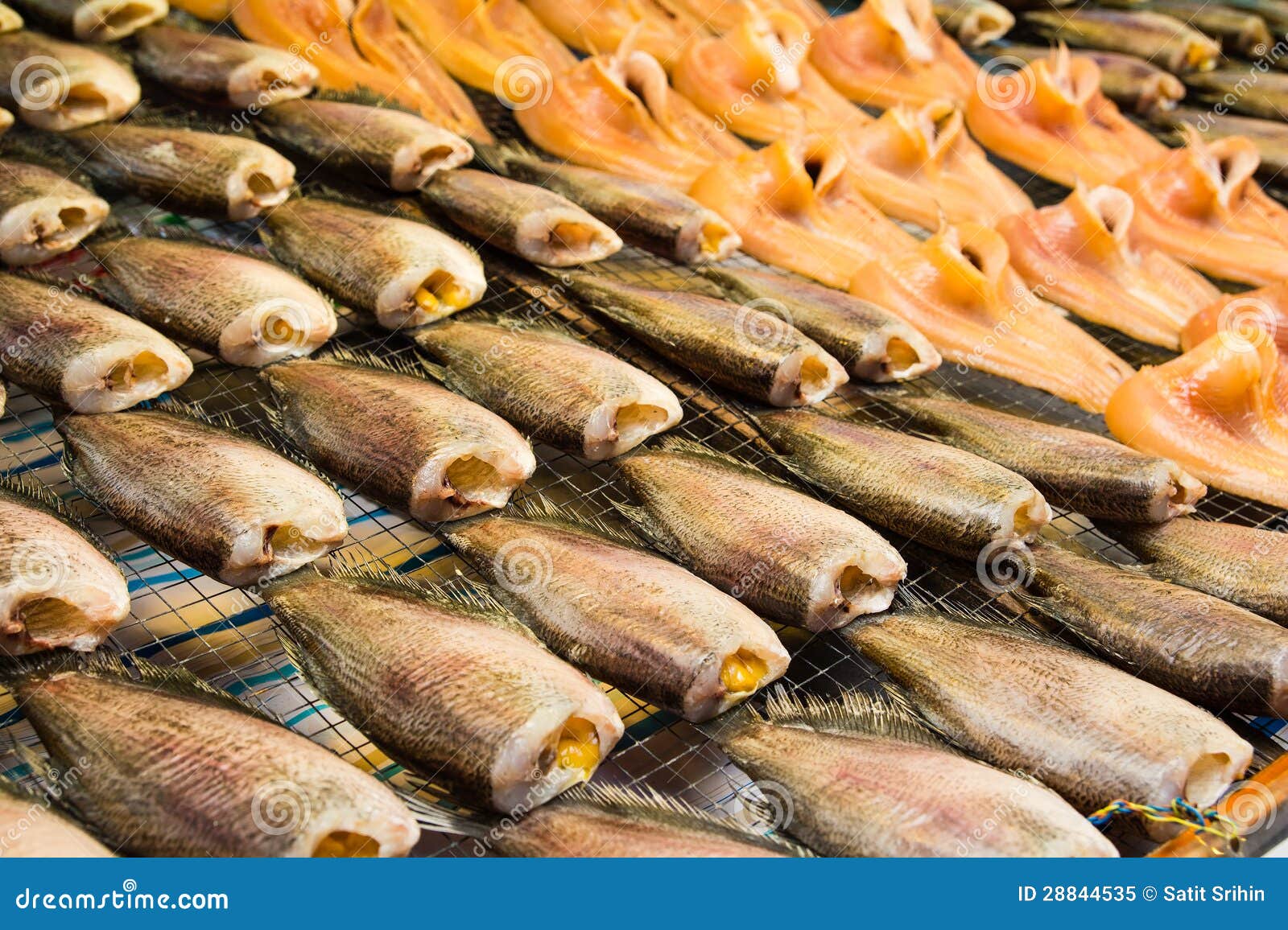 Dried fishes stock image. Image of meat, orange, delicious 28844535