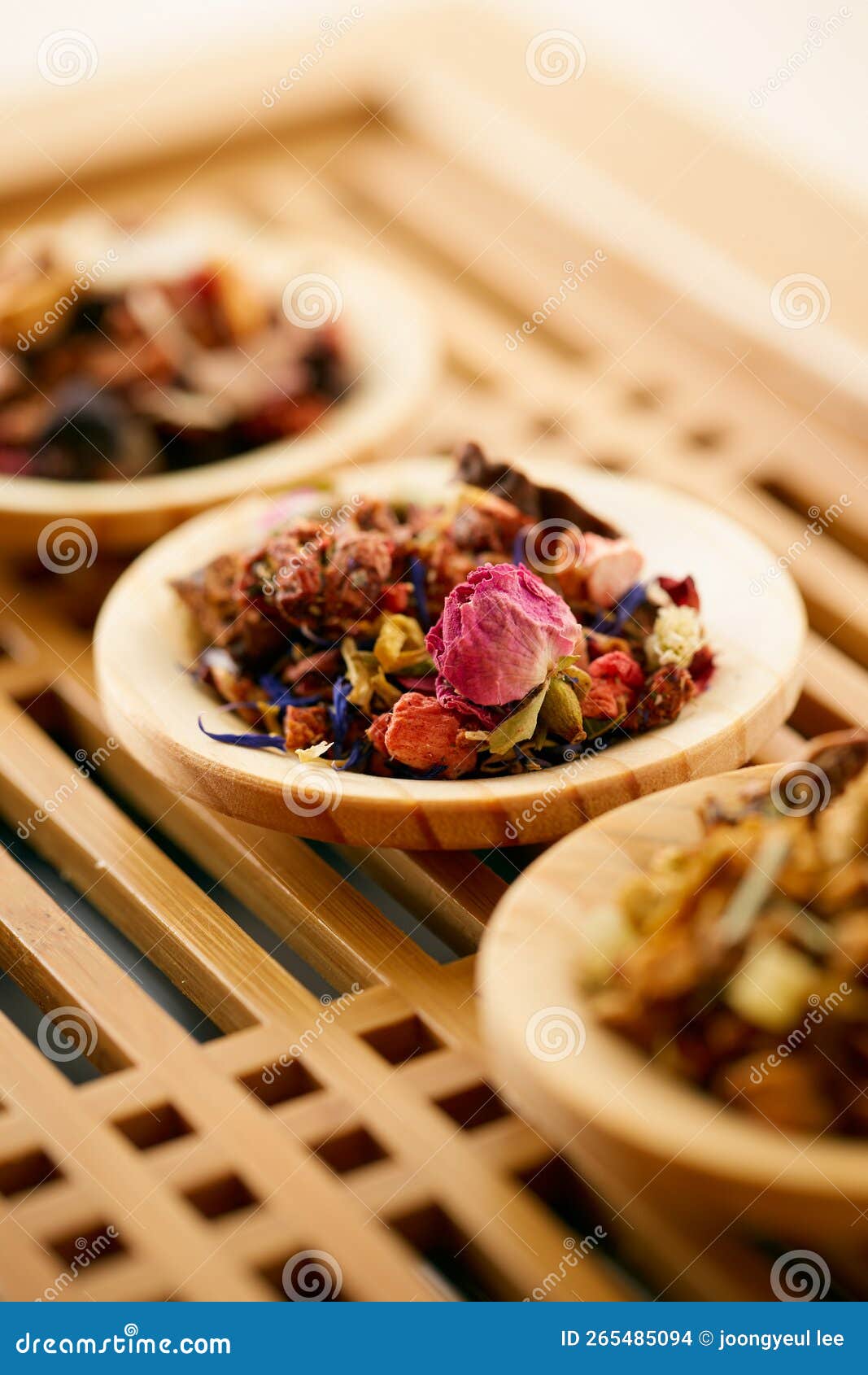Dried Flower Tea, Various Dried Leaves Stock Photo Image of ceremony, tools 265485094