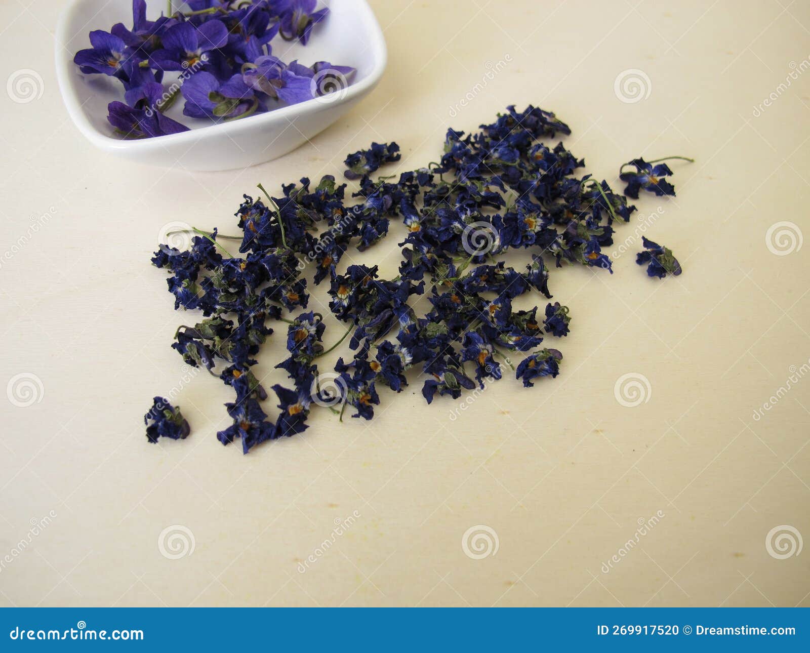 Dried Flowers of Sweet Violets Stock Photo Image of medicine, edible