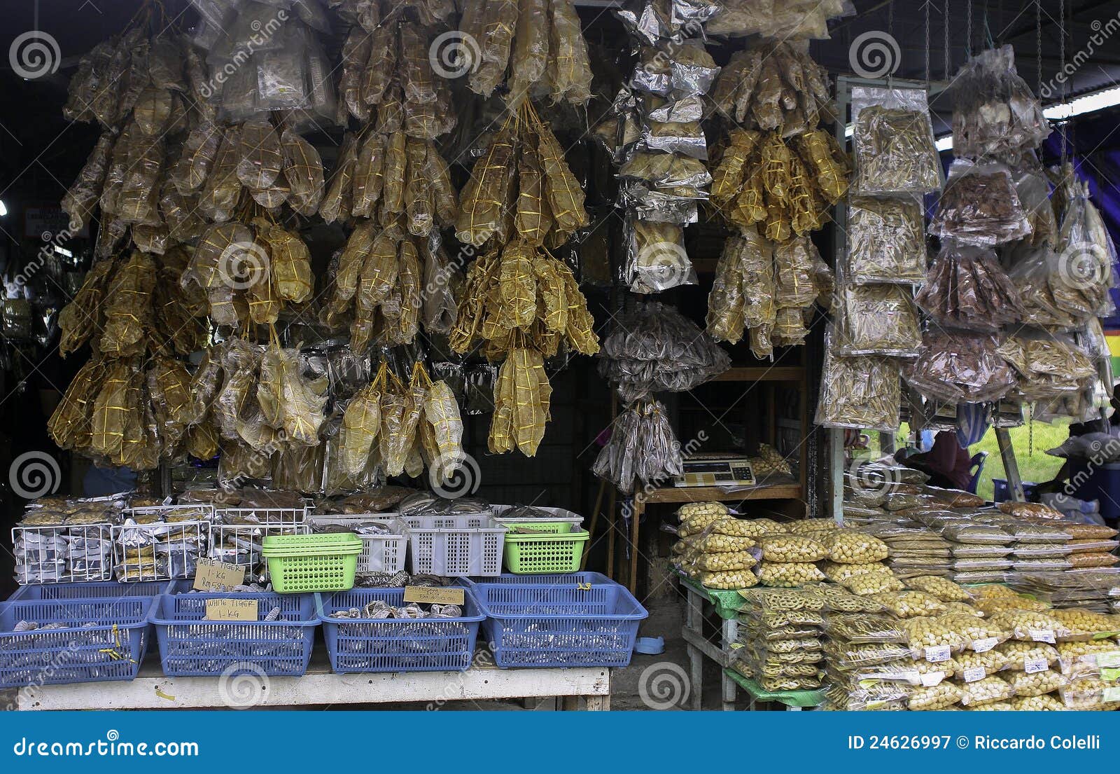 Dried foods stock image. Image of store, fish, food, malaysia 24626997