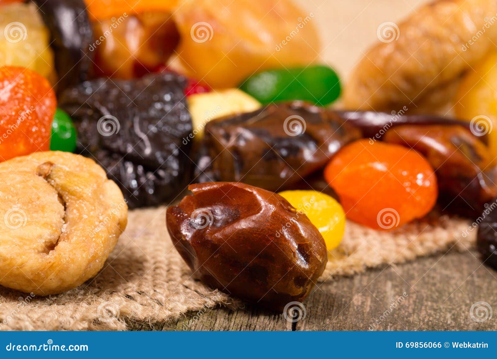 Dried Fruit Apples, Dried Apricots, Fig, Dates Stock Photo Image of