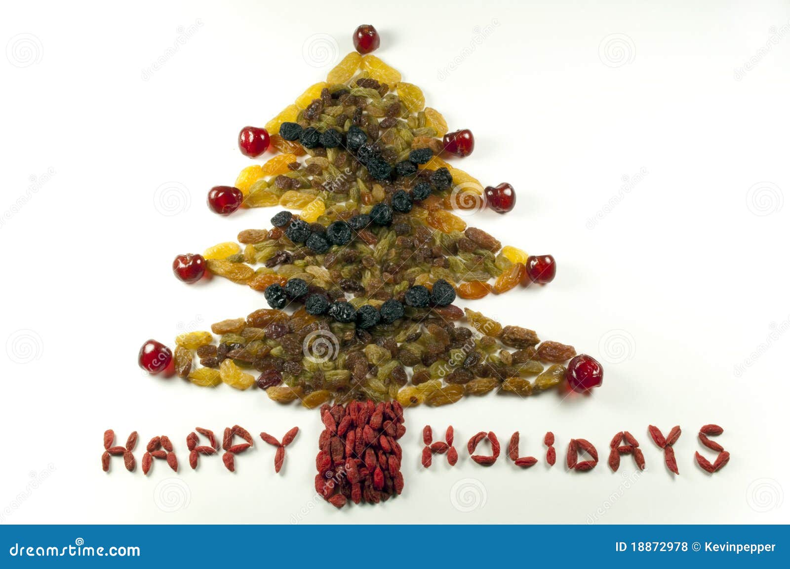 Dried Fruit Christmas Tree stock photo. Image of ingredients 18872978
