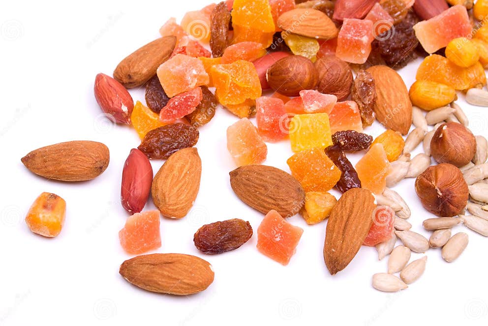 Dried fruit and nuts stock image. Image of macrobiotic 9558915