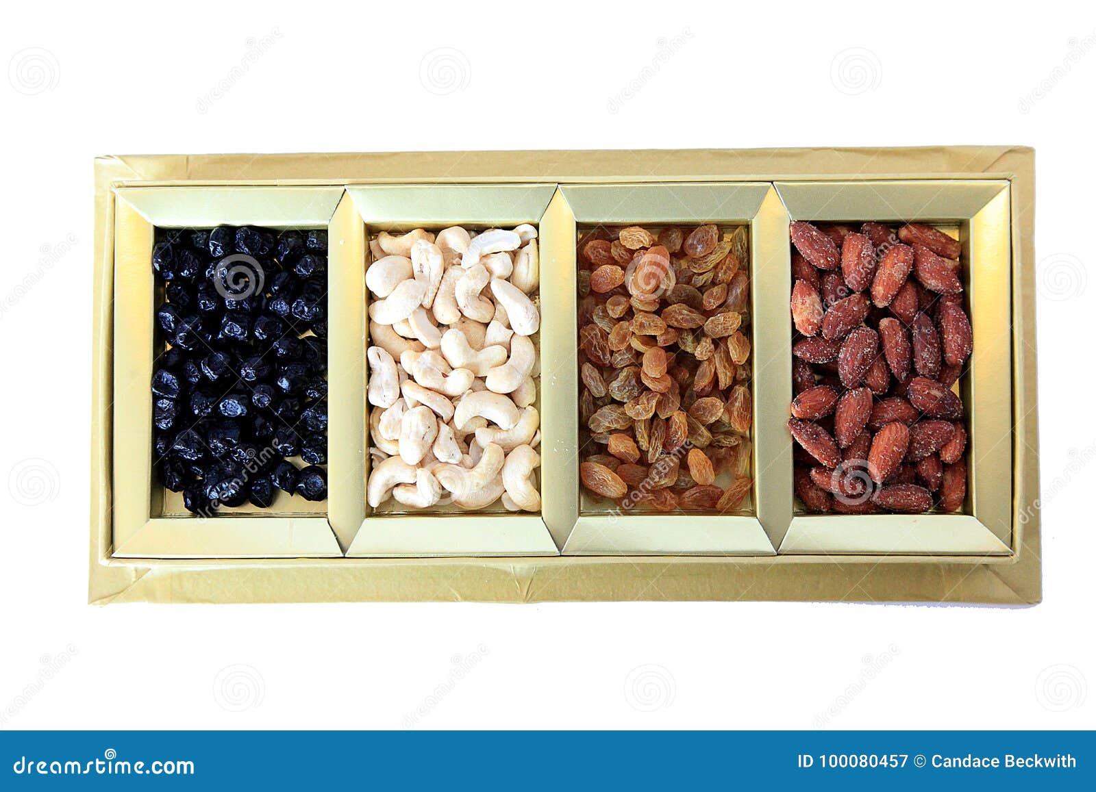 Dried Fruit and Nuts Gift Box Stock Image Image of dried, gift 100080457
