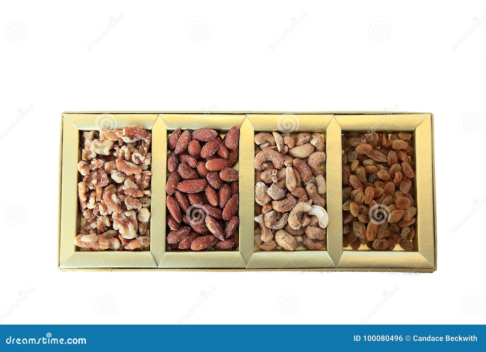 Dried Fruit and Nuts Gift Box Stock Photo Image of raisins, nuts