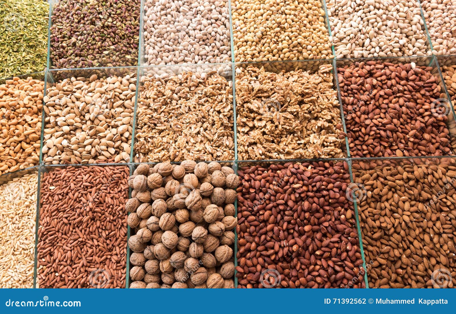 Dried Fruit for Sale in the Spice Souk at Deira. UAE Dubai. Stock Photo