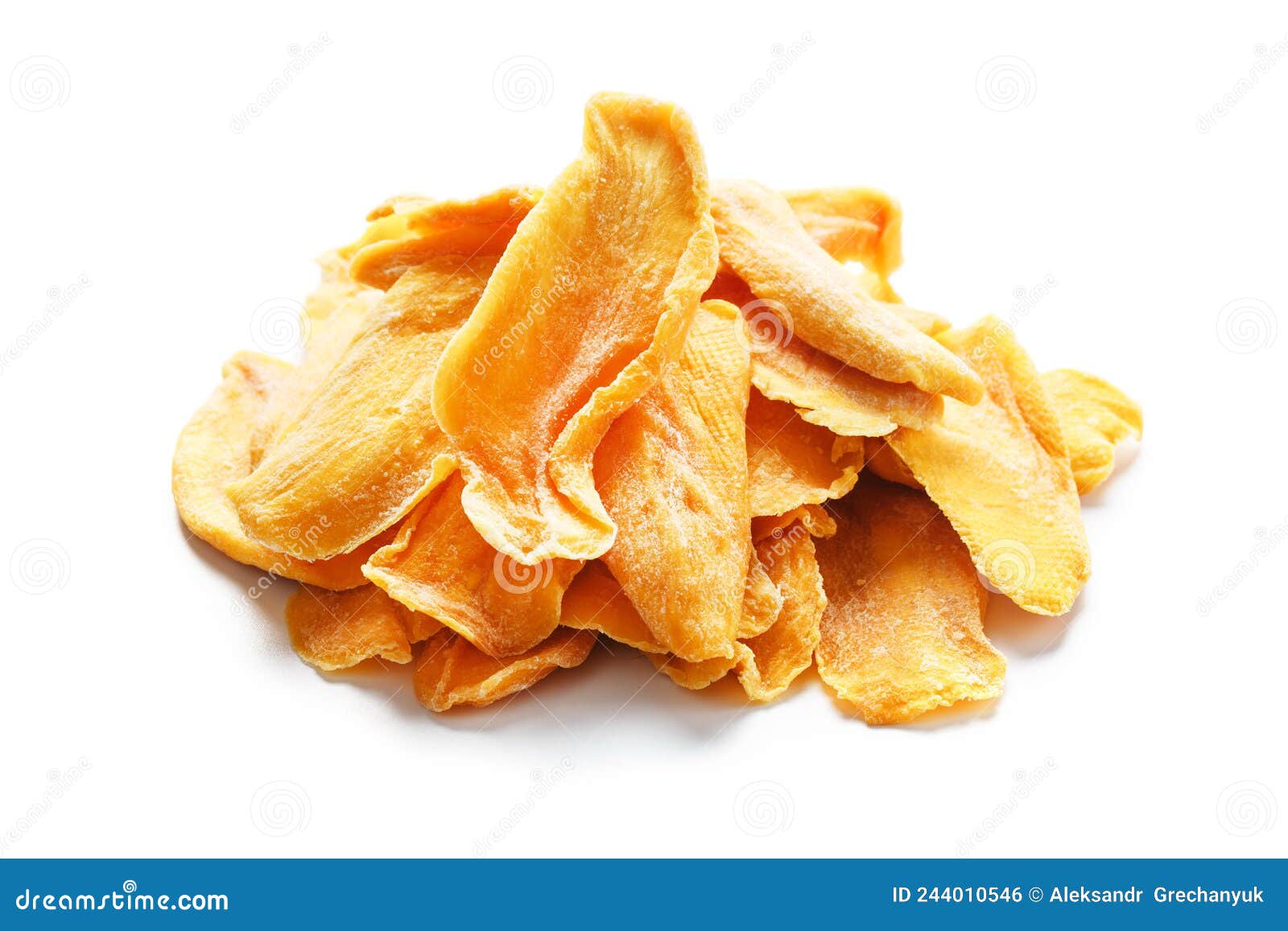 Dried Fruit Slices from Organic Ripe Mango Stock Photo Image of