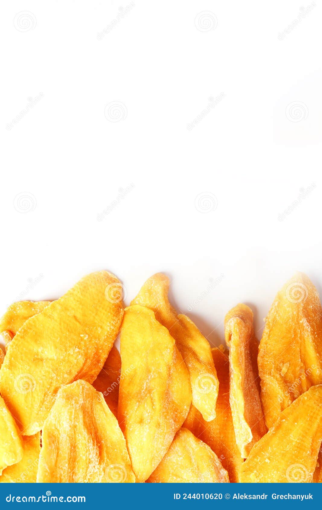 Dried Fruit Slices from Organic Ripe Mango Stock Photo Image of