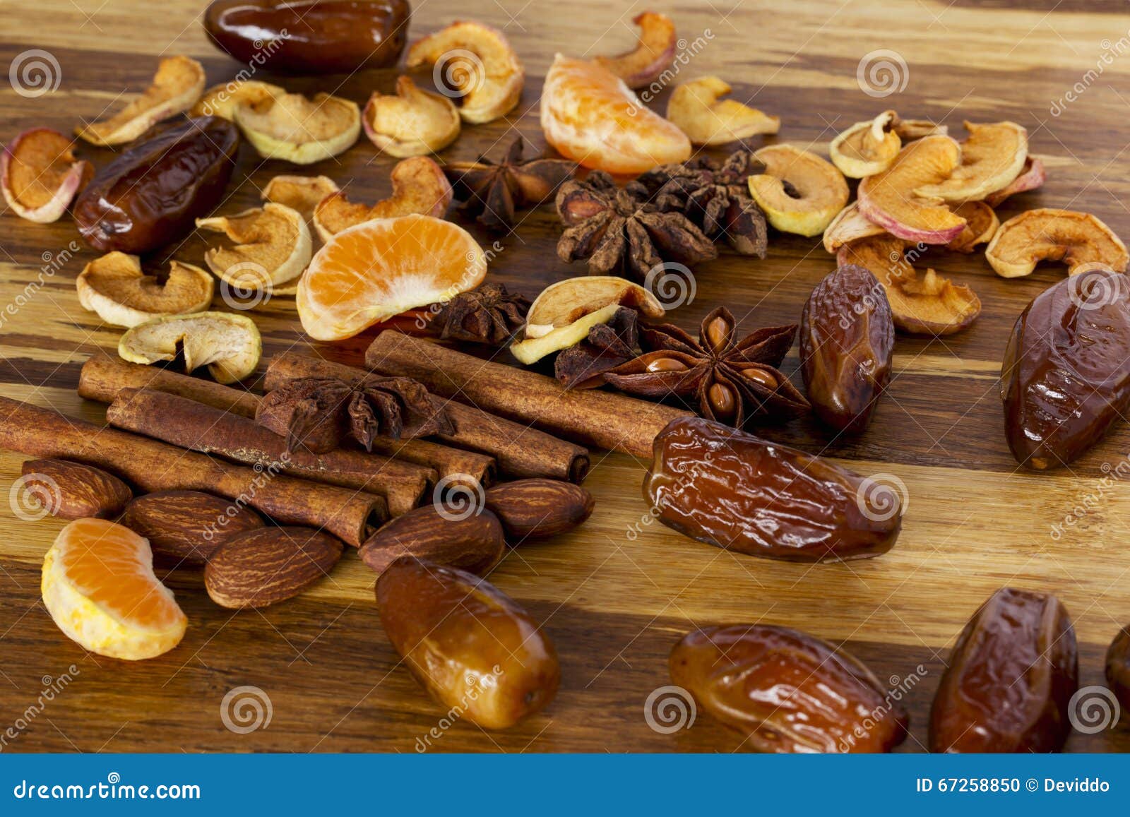 Dried fruit and spices stock photo. Image of ingredient 67258850