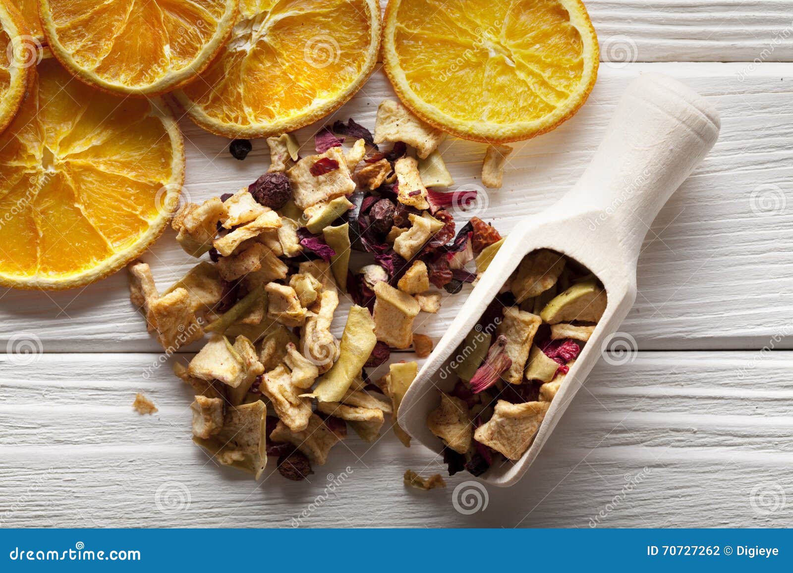 Dried Fruit Tea on Wooden Table Stock Photo Image of healthy, food
