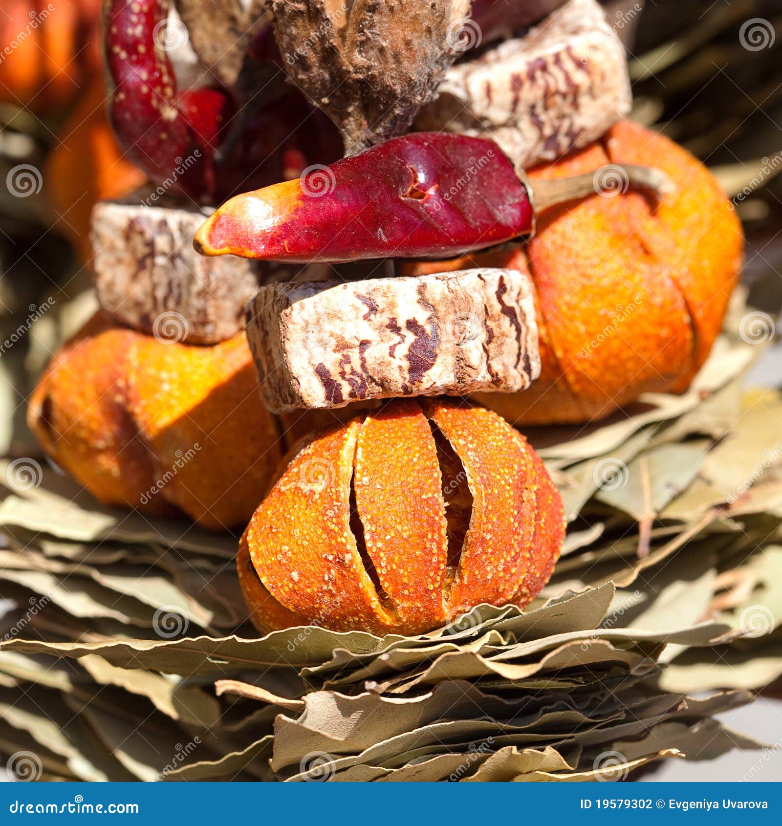 Dried Fruit, Vegetables and Spices at the Fair Stock Photo Image of