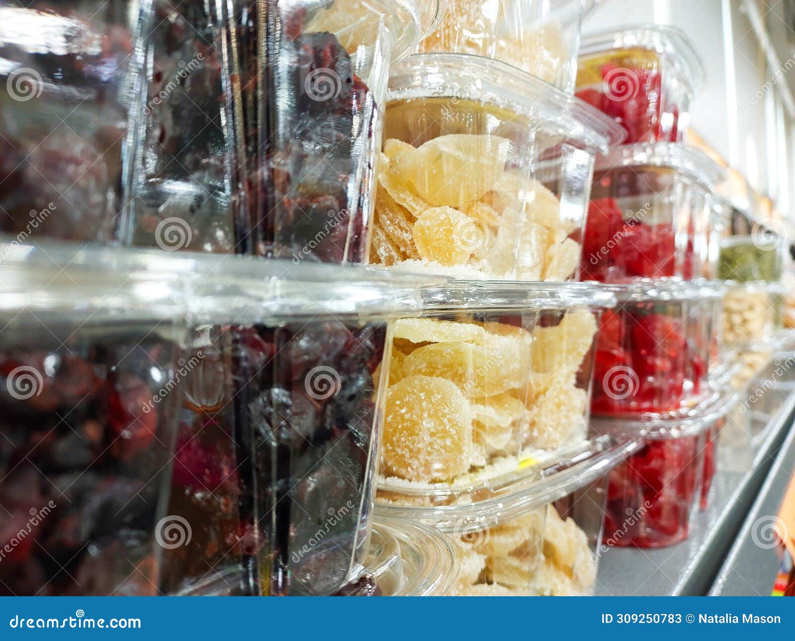Dried Fruits on a Shelf in a Store Stock Image Image of walnut
