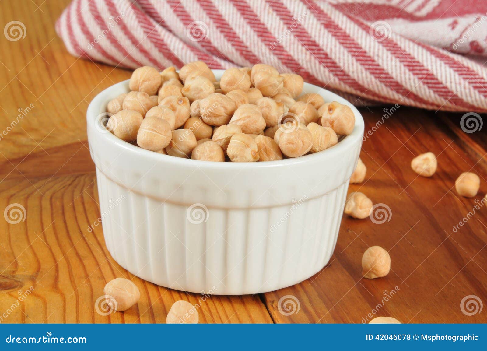 Dried garbanzo beans stock photo. Image of cutting, wooden 42046078