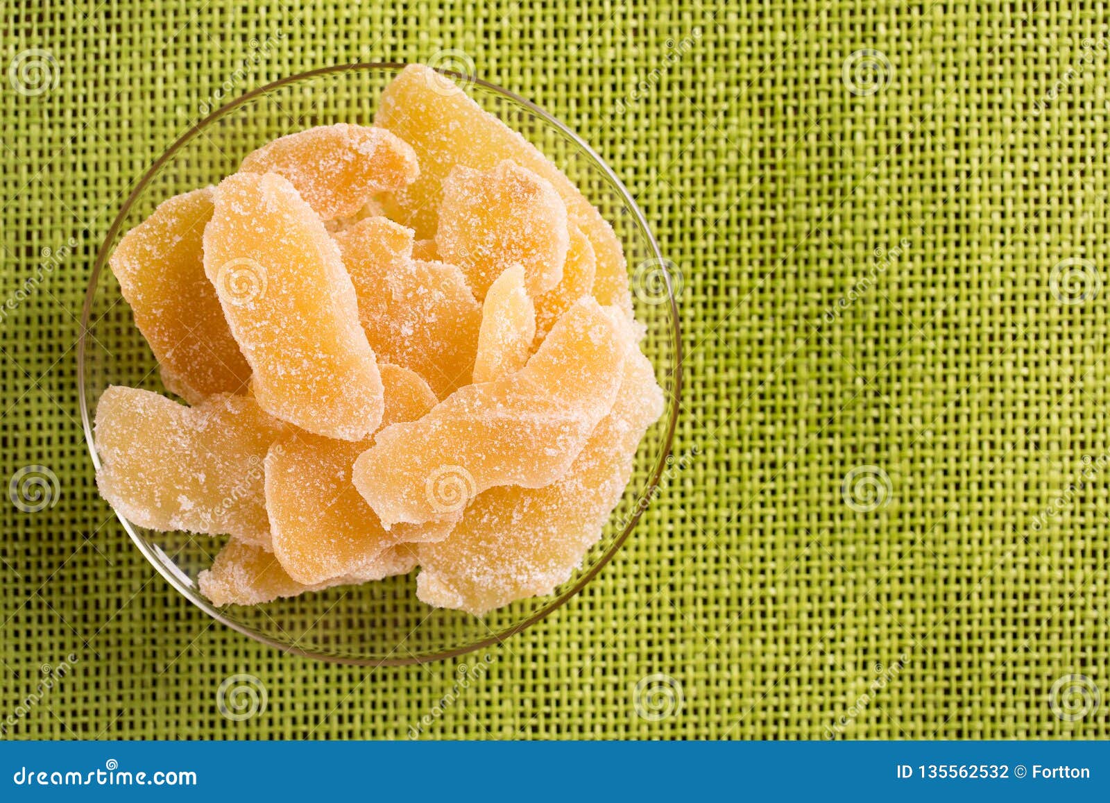 Dried Ginger in a Plate on a Green Background Stock Photo Image of nature, ingredient 135562532