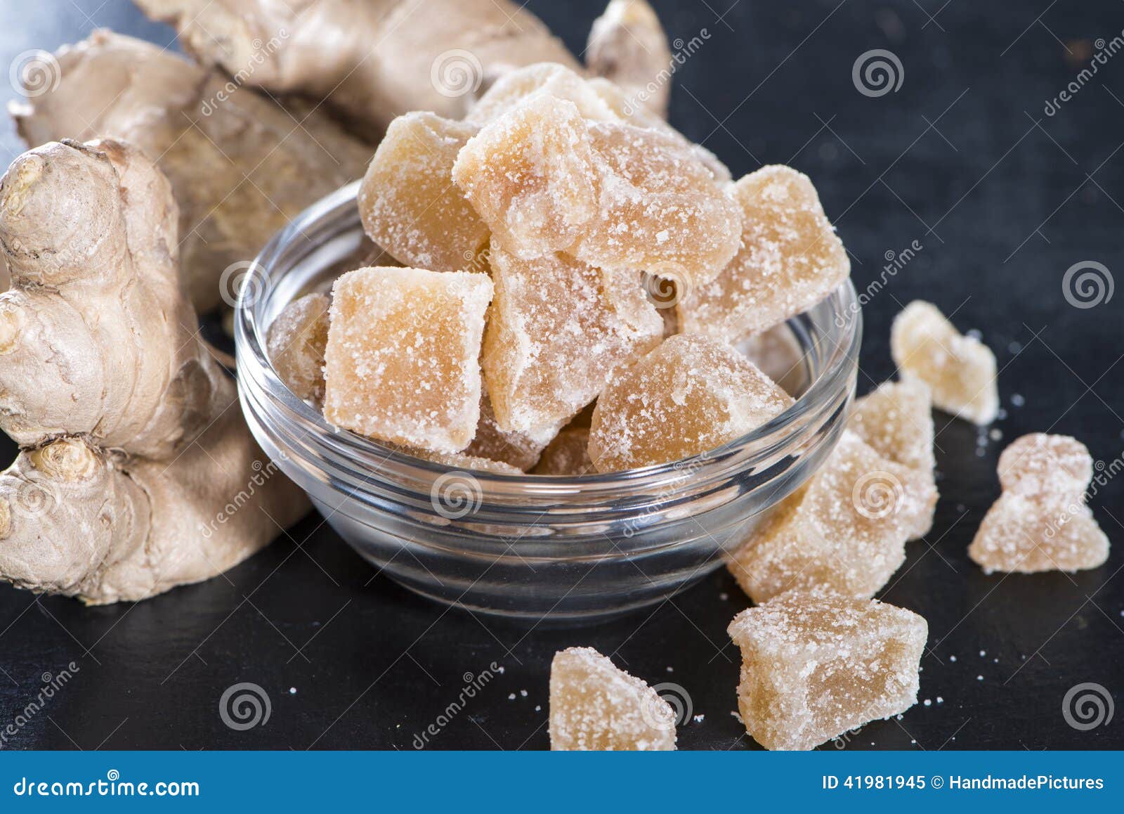 Dried Ginger with Sugar stock image. Image of closeup 41981945
