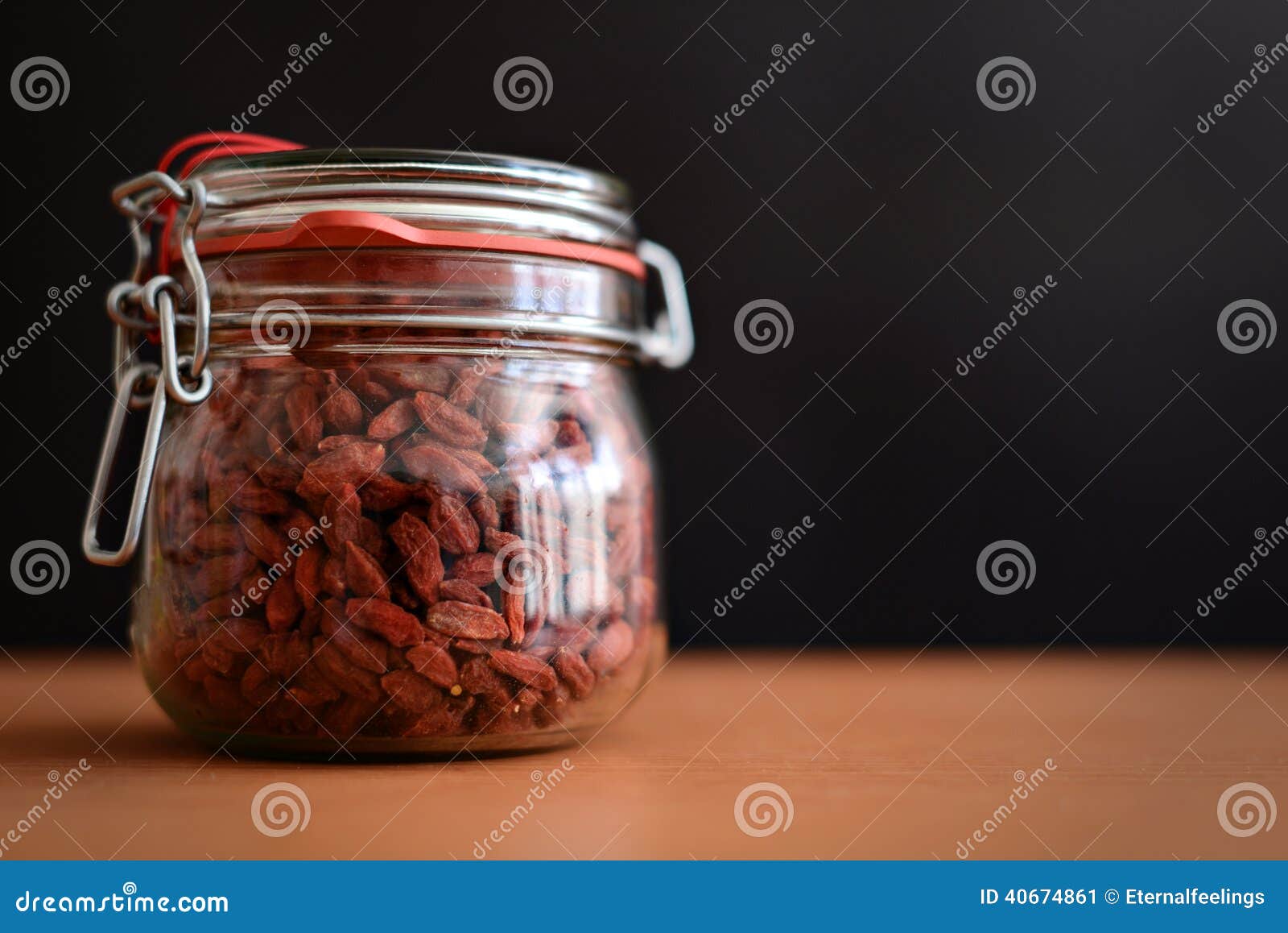 Dried goji berries stock image. Image of wooden, tibetan 40674861
