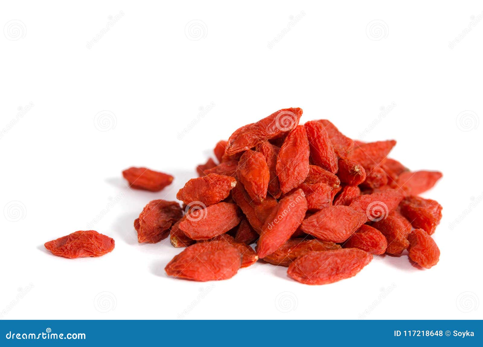 Dried Goji Berries on White Backgrownd Stock Photo Image of snack