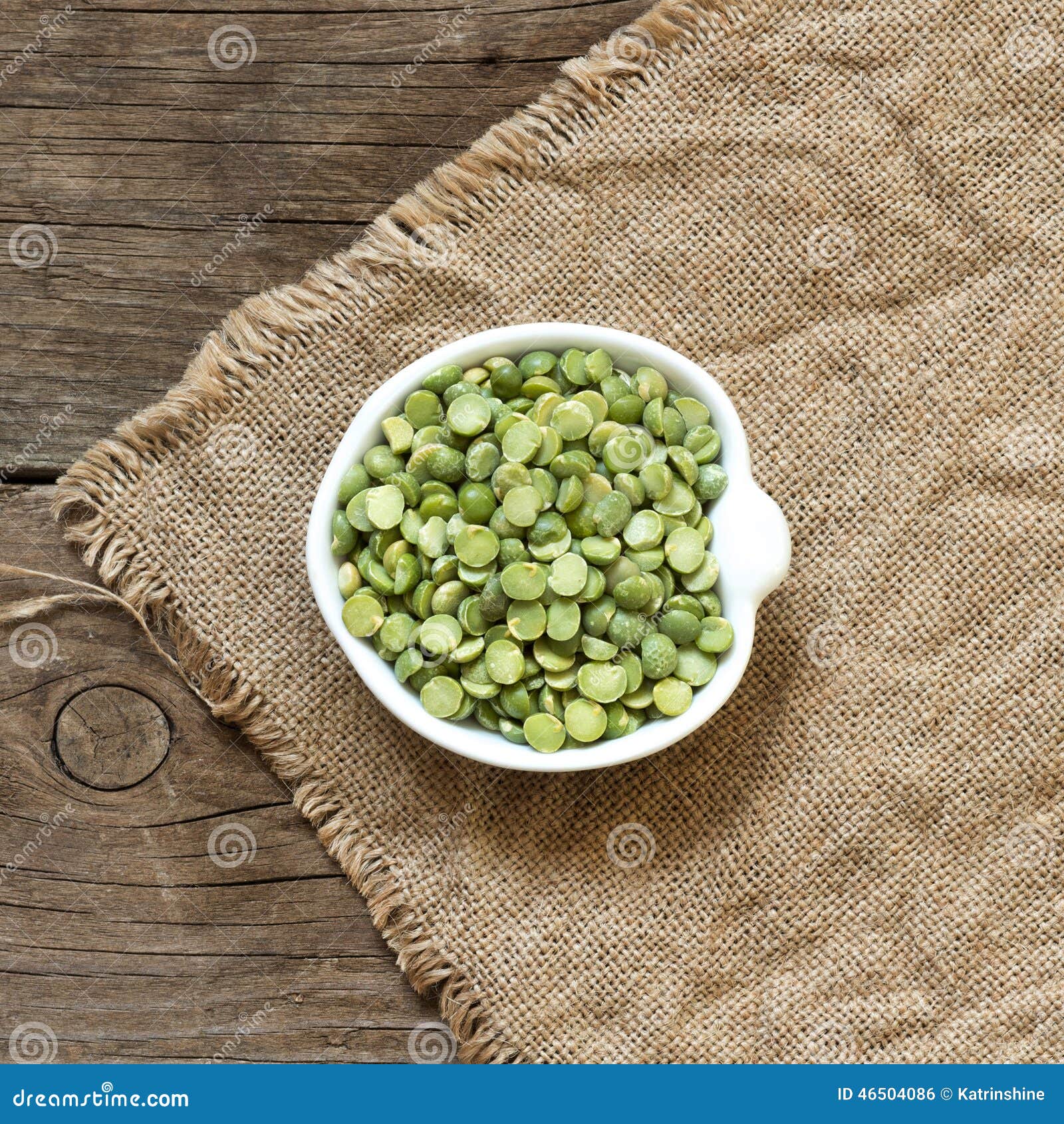 Dried Green Split Peas in a Bowl Stock Photo Image of seeds