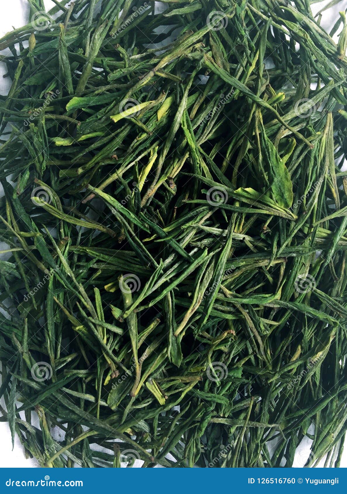 Dried green tea leaves stock photo. Image of green, heap 126516760