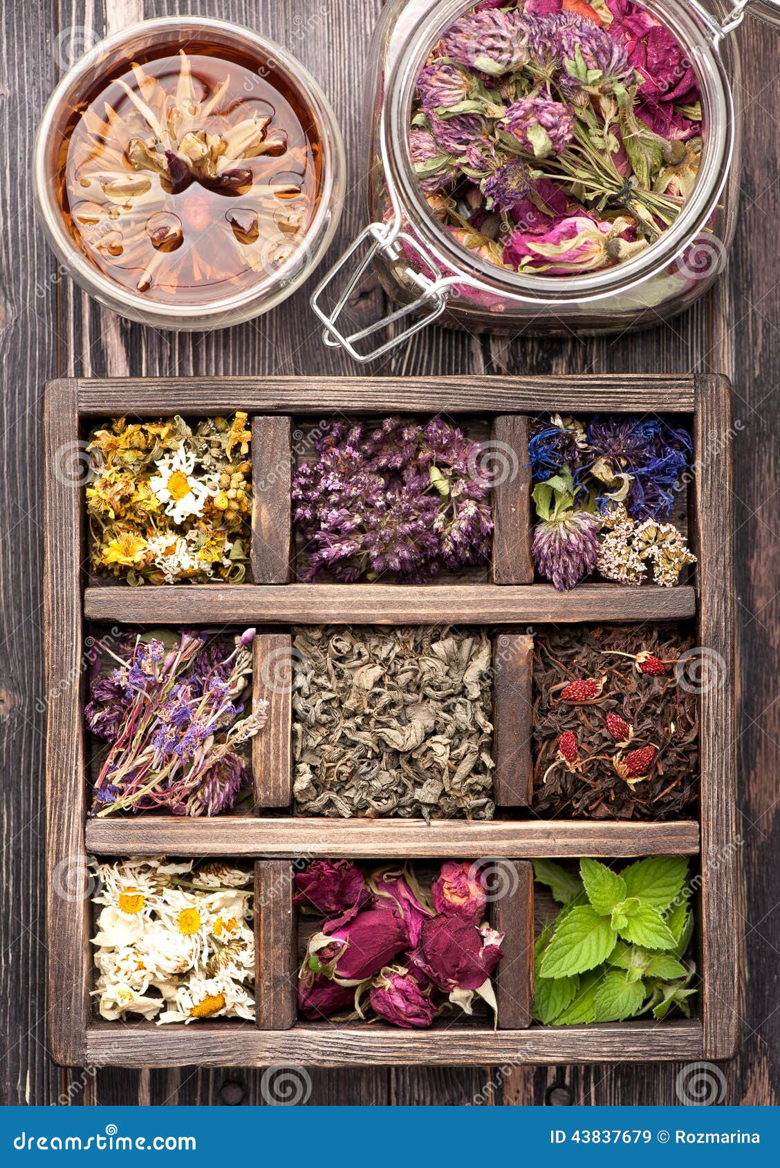 Dried Herbs and Flowers and Herbal Tea Stock Image Image of lemon