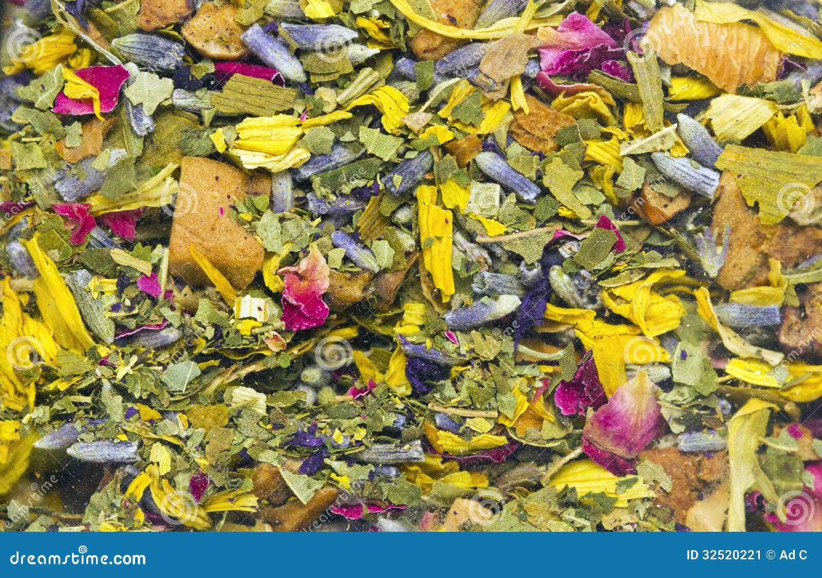 Dried Herbs and Flowers Texture Stock Image Image of herb, purple