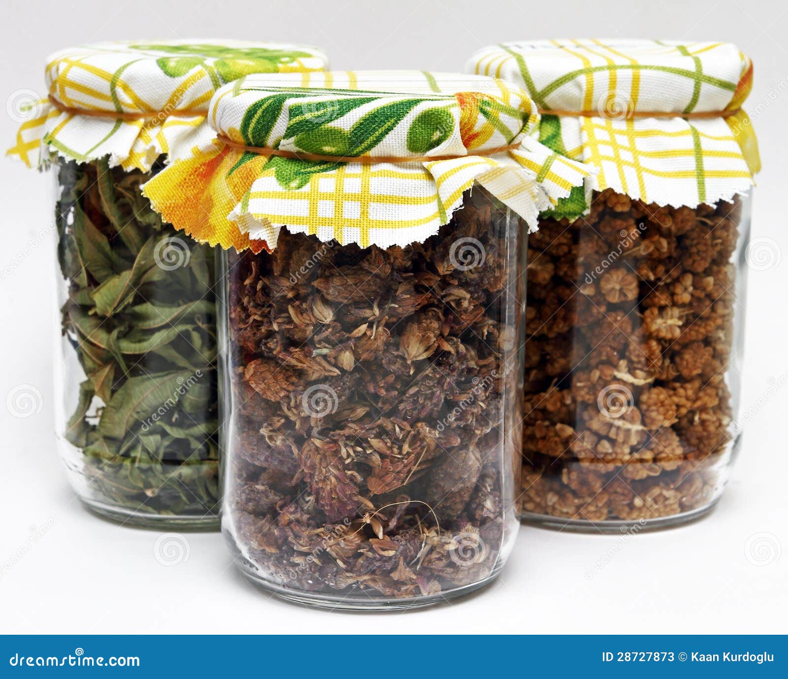 Dried herbs in jars stock image. Image of healthy, kitchen 28727873
