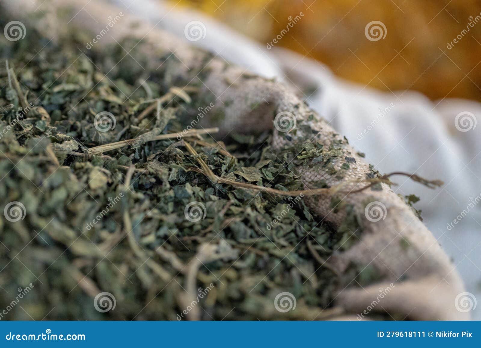 Dried Herbs and Spices in Jute Bags Stock Image Image of jute, herbs 279618111